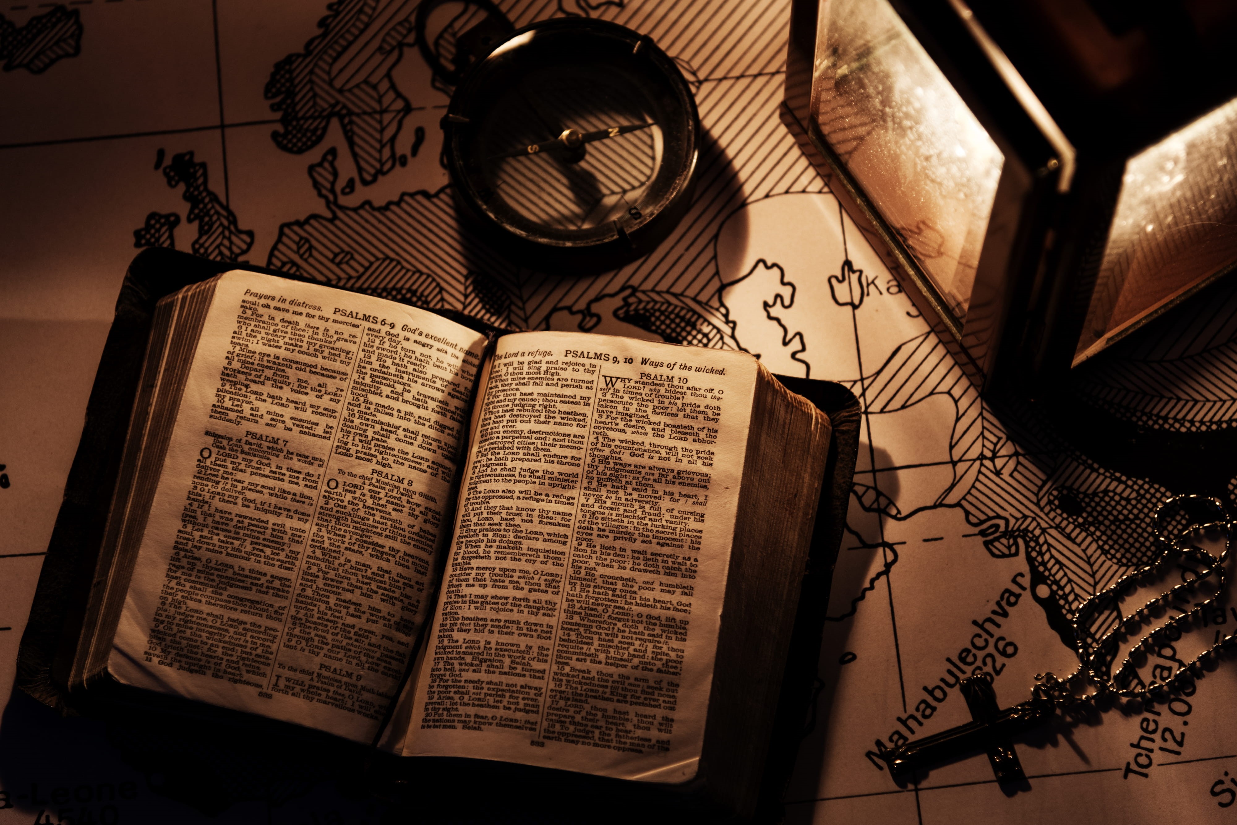 atlas, tranquil, jesus Christ, praying, spiritual, christianity, god, religious Text, retro Styled, testaments, 4K, page, old, antique, holy Book, cross, HD Wallpaper