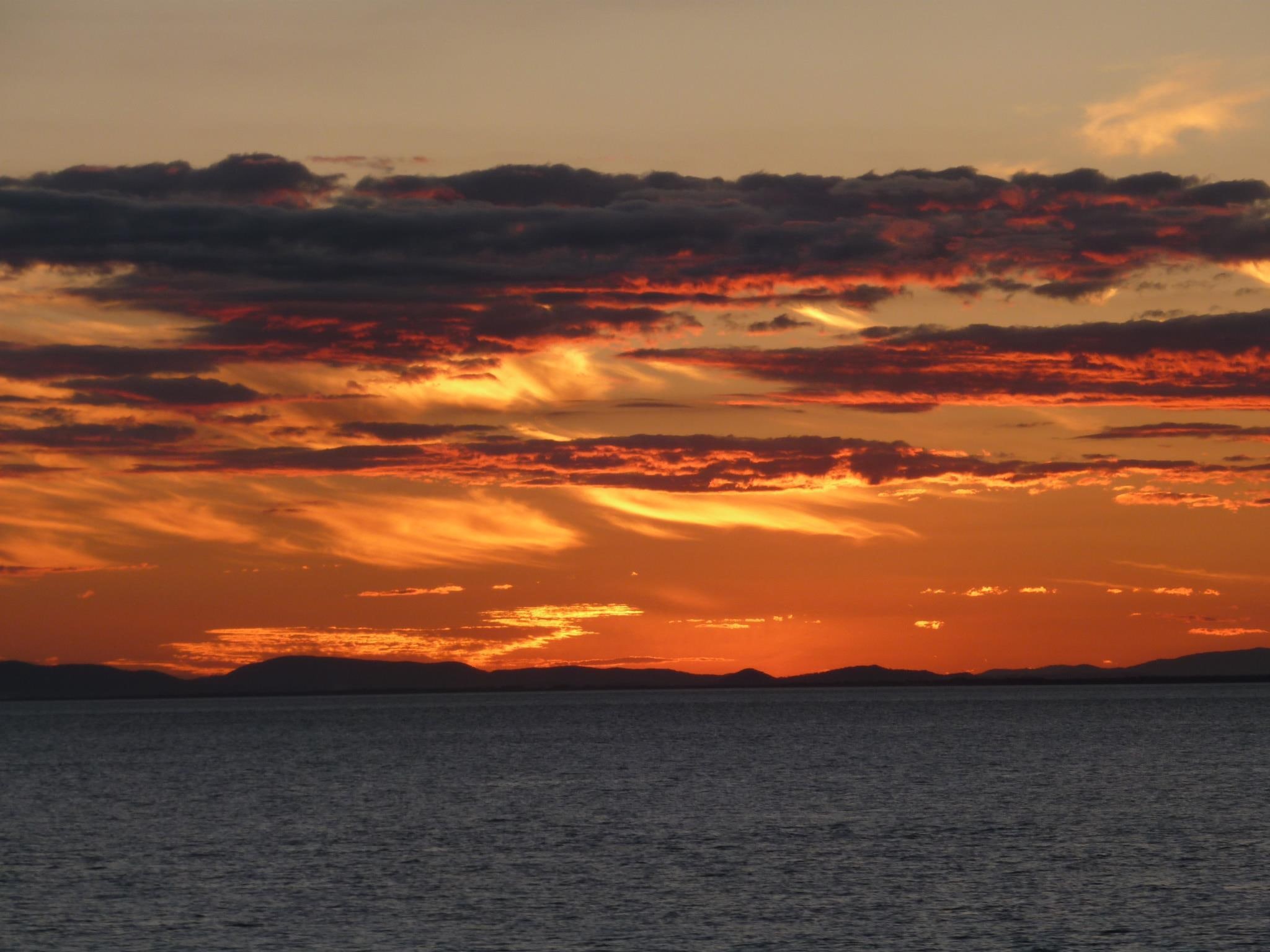 tranquil, nature and landscapes, sunrise, 1080P, ocean, colour, nature, HD Wallpaper