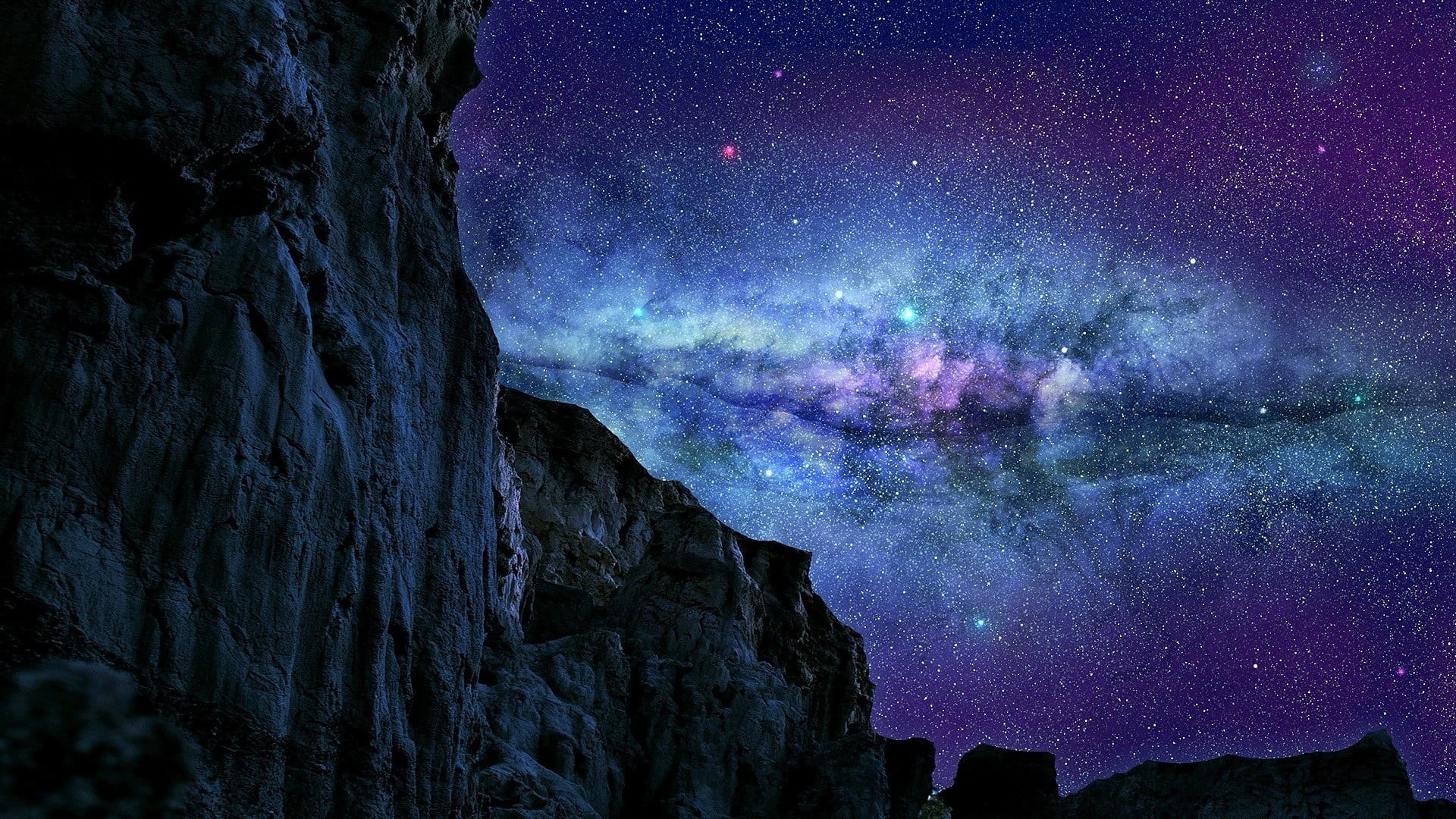 star, stars, star - space, illustration, nature, outdoors, space, science, rock, galaxy, geology, sky, beauty in nature, solid, night, mountains, rock formation, HD Wallpaper