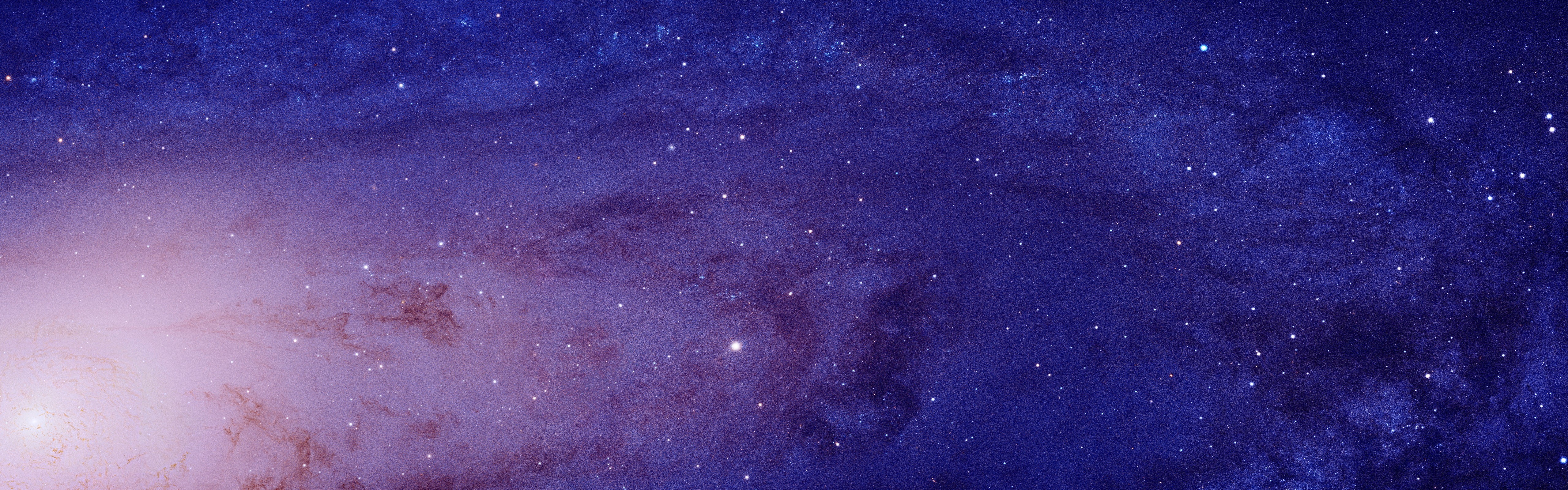 dual monitors, stars, 5K, Andromeda, closeup, space, multiple display, galaxy, HD Wallpaper