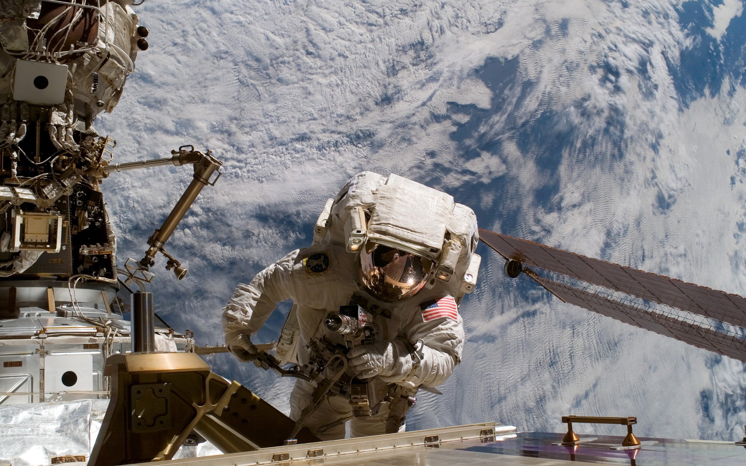 2K, space, earth, astronaut, hd, nasa, HD Wallpaper