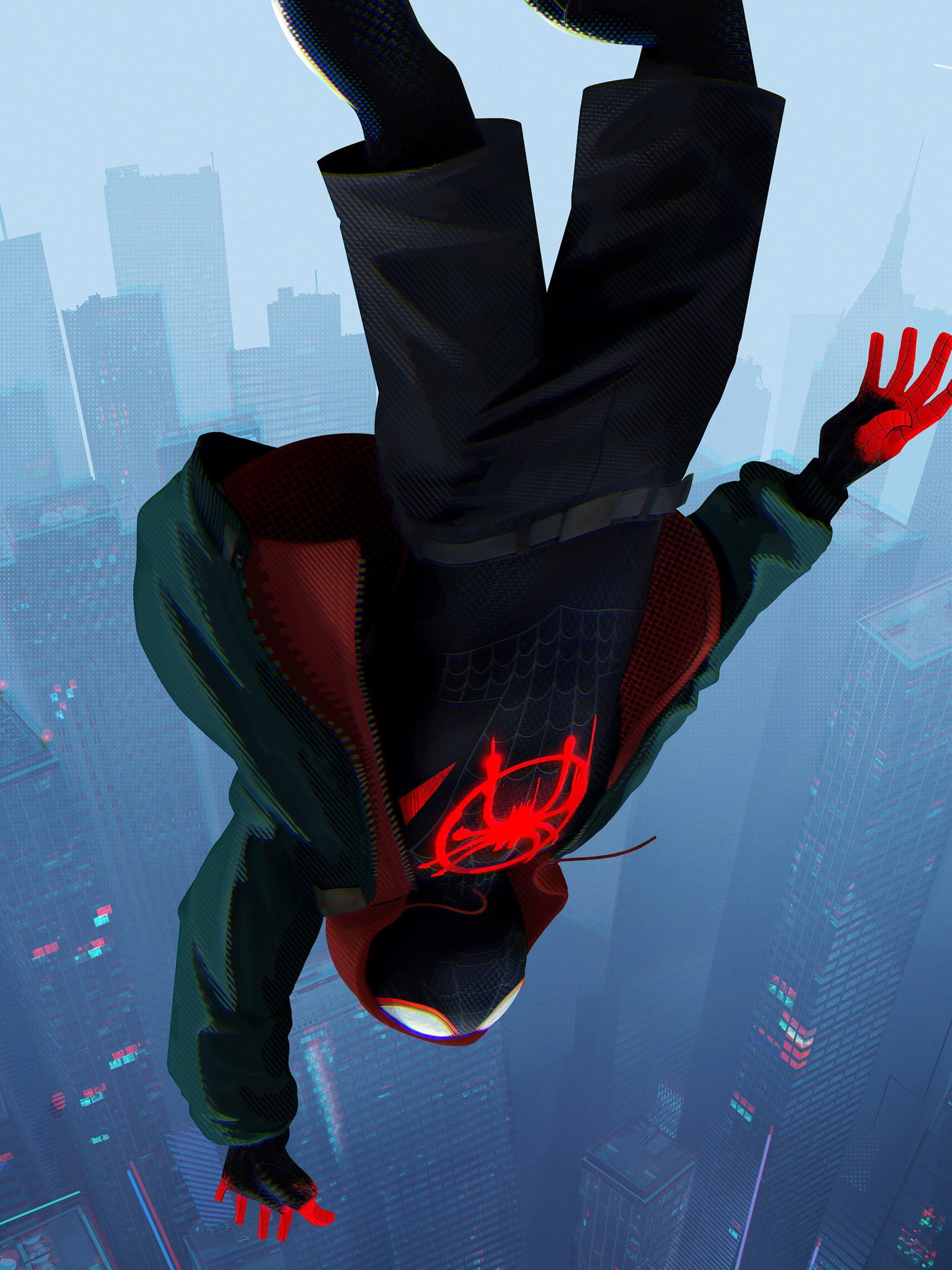 movies, Spider-Man: Into the Spider-Verse, Spider-Man, artwork, portrait display, 1080P, Miles Morales, Phone HD Wallpaper