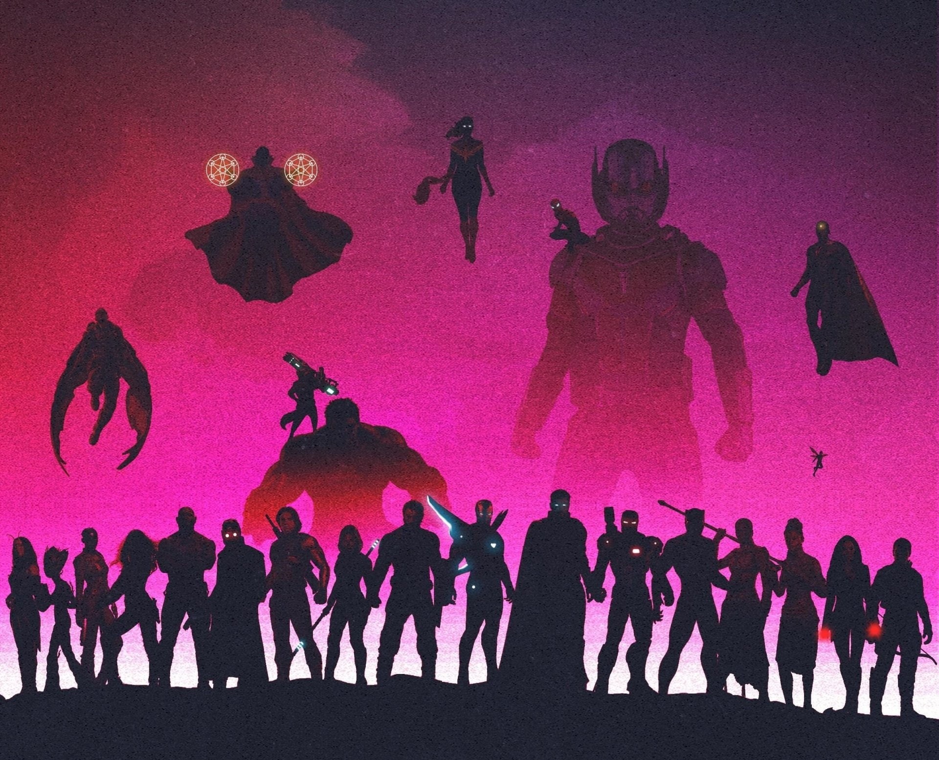 Scarlet Witch, Falcon (Marvel Comics), Hawkeye, Rocket Raccoon, Shuri (Marvel Comics), Spider-Man, Drax The Destroyer, Wasp (Marvel Comics), Nebula (Marvel Comics), HD Wallpaper