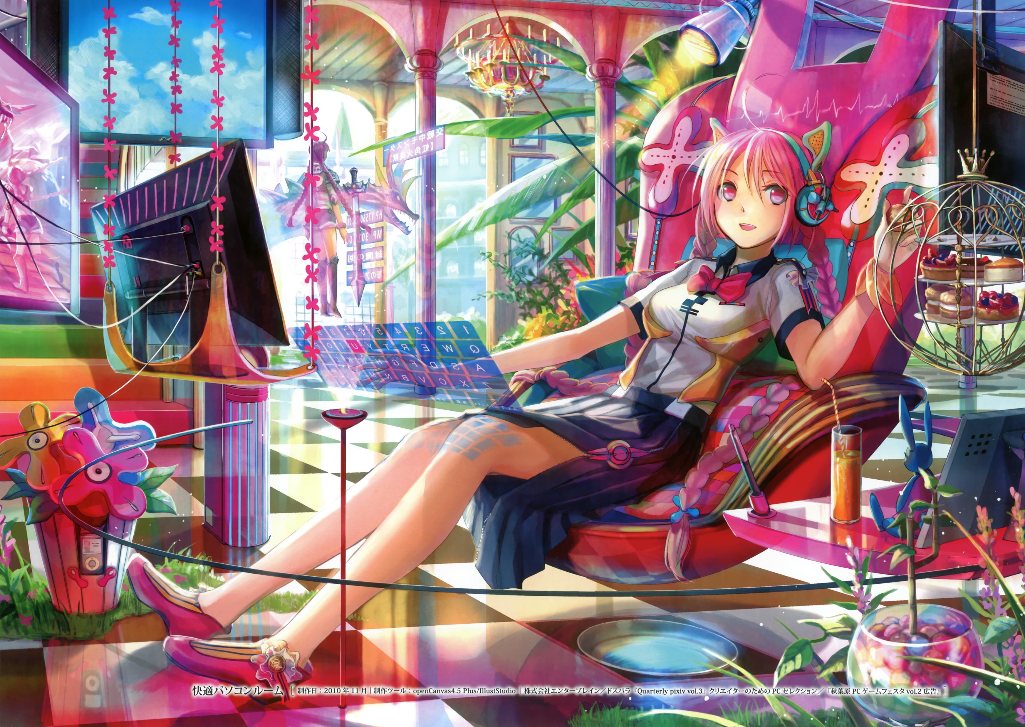 leisure activity, lifestyles, amusement park, anime, fashion, multi colored, women, art and craft, smiling, girl, full length, child, technology, arts culture and entertainment, HD Wallpaper