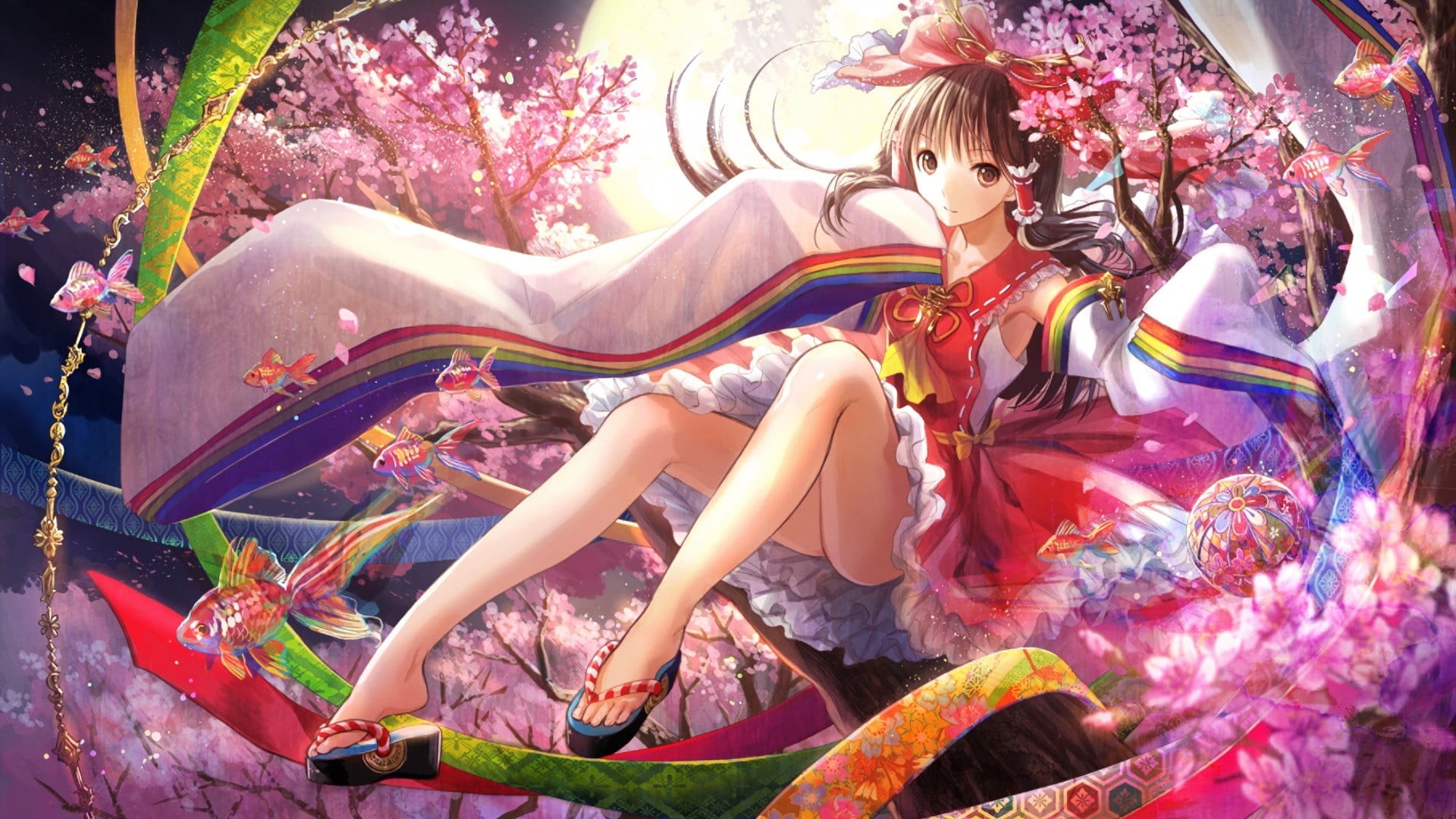 representation, creativity, art and craft, 1080P, one person, leisure activity, Touhou, multi colored, full length, adult, anime girls, beautiful woman, HD Wallpaper