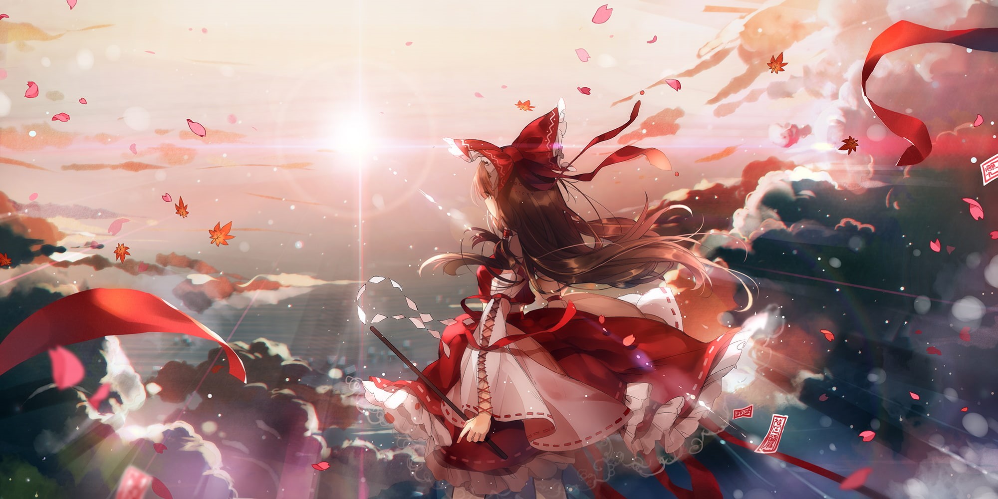 Touhou, 1080P, Reimu Hakurei, Anime, HD Wallpaper