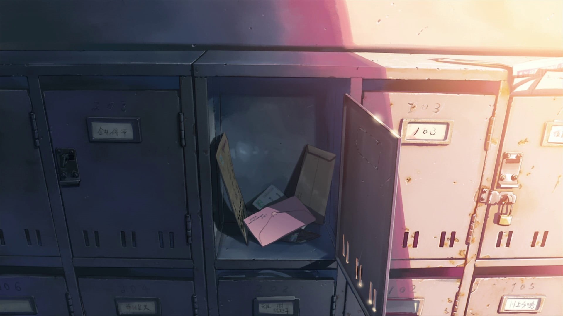 text, cabinet, nature, reflection, technology, illuminated, connection, communication, Makoto Shinkai , anime, telephone, 1080P, day, wooden, 5 Centimeters Per Second, HD Wallpaper