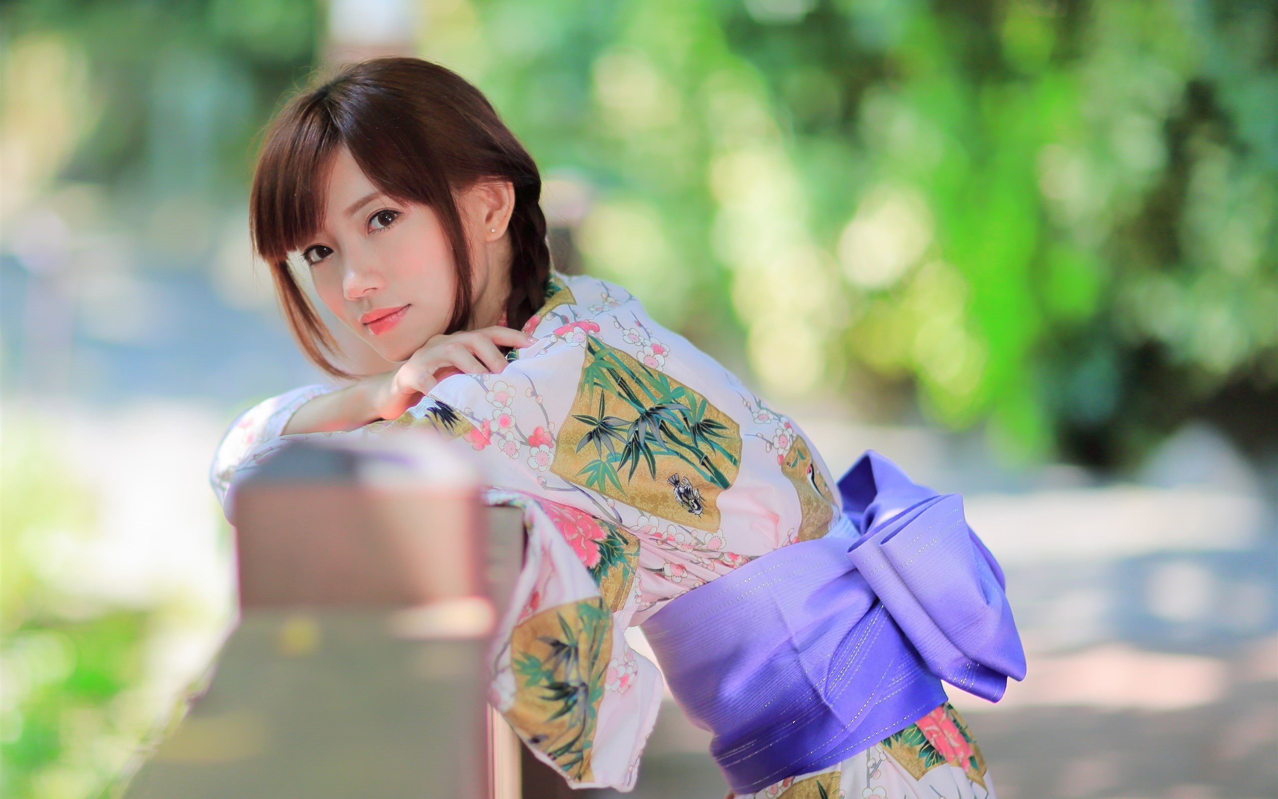 Summer, Girl, 2K, Beautiful, Japanese, Kimono, HD Wallpaper