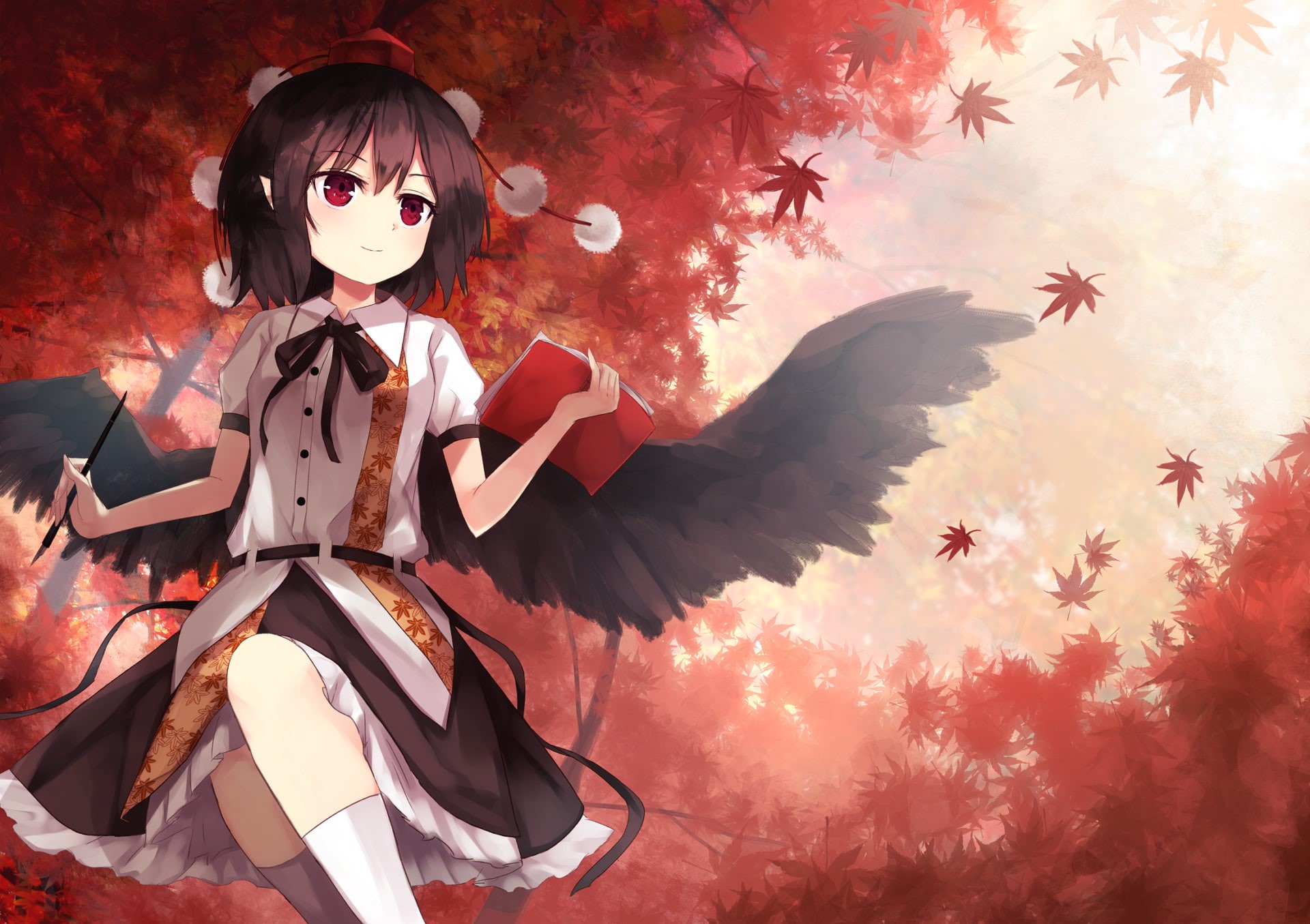 1080P, Aya Shameimaru, Touhou, Anime, HD Wallpaper