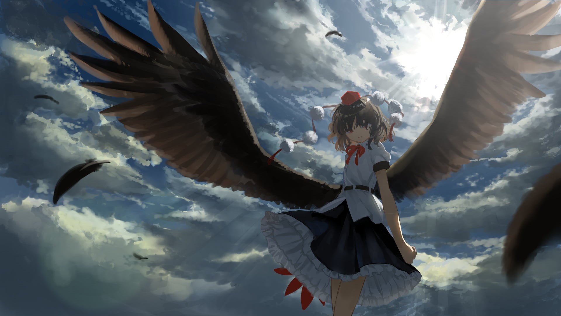 Touhou, Anime, Aya Shameimaru, 1080P, HD Wallpaper