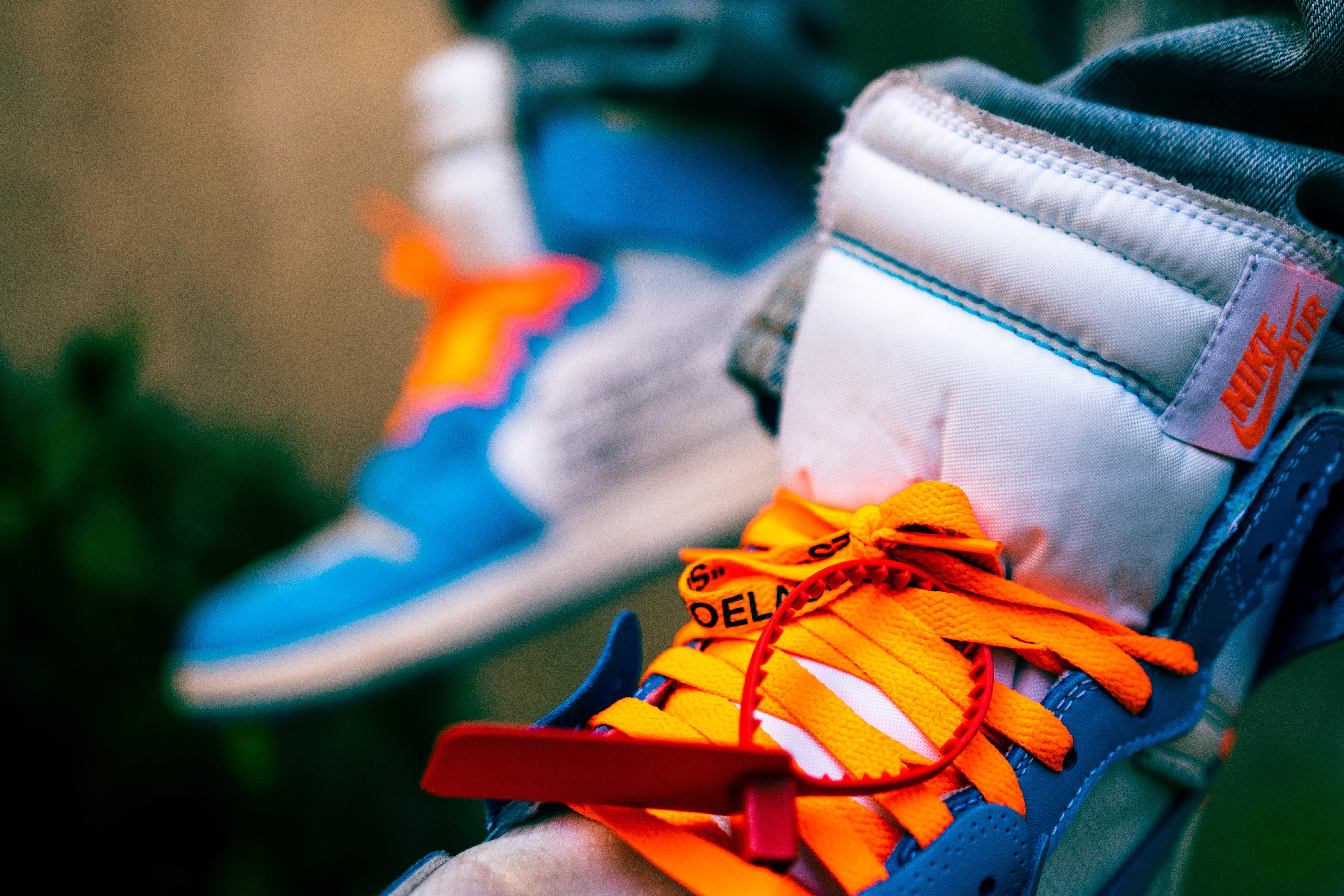 person, shoe, stack, paper, suede, marathon, running, white, ribbon - sewing item, clogs, day, focus on foreground, baseball glove, outdoors, orange color, HD Wallpaper