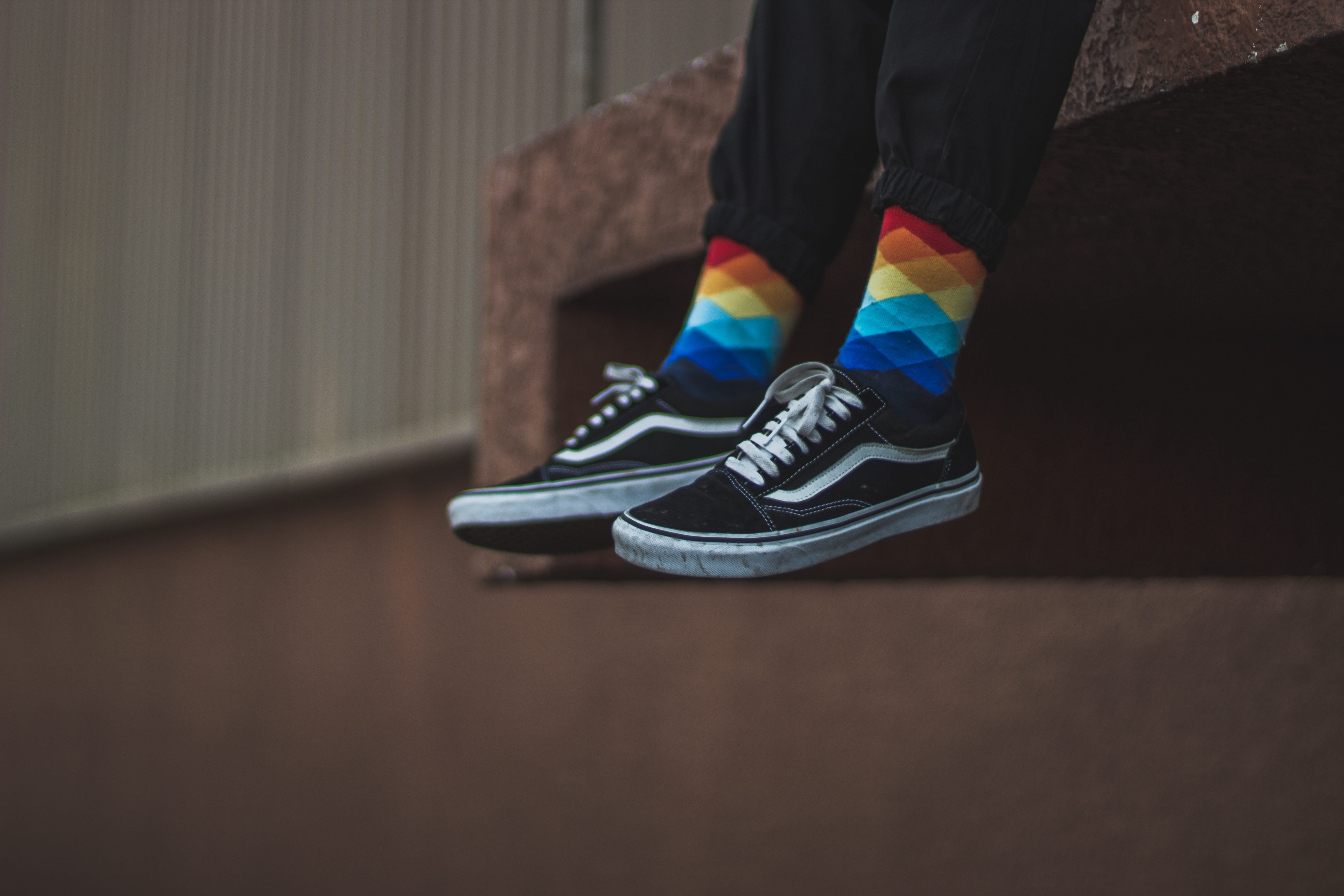 color, clothing, real people, street, human limb, adventure, footwear, stretch, 5K, apparel, close-up, colour, wearing, body part, lifestyles, one person, HD Wallpaper