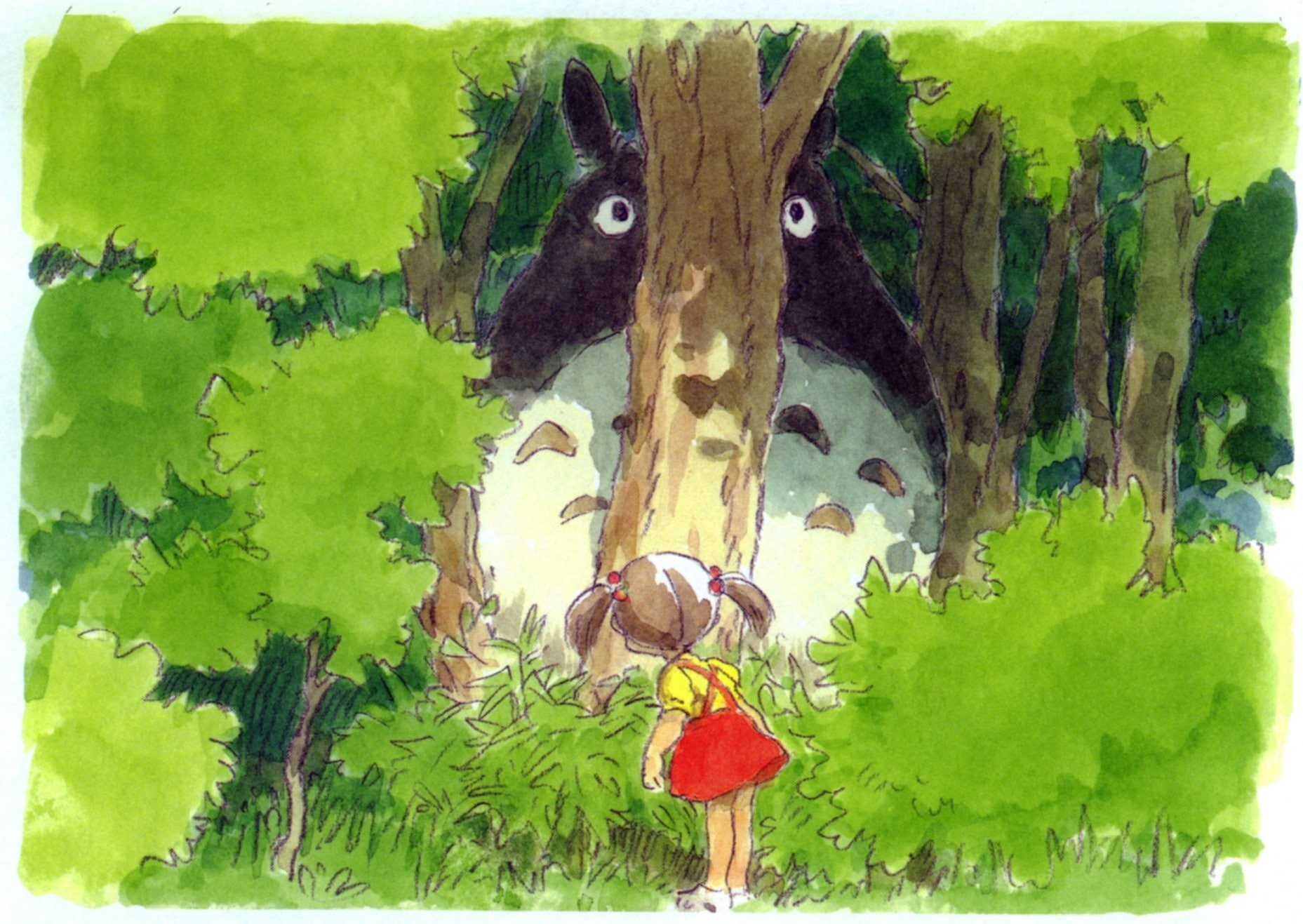 day, close-up, nature, green color, Studio Ghibli, animal themes, animal, anime, transfer print, craft, outdoors, animal representation, creativity, trunk, HD Wallpaper