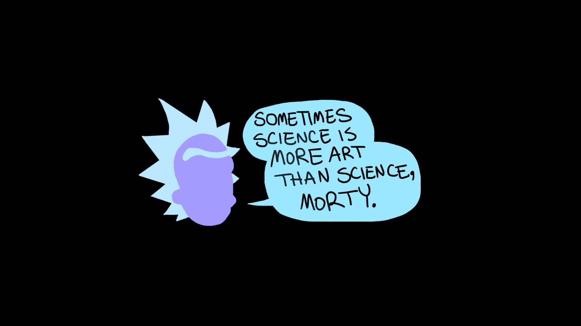 indoors, communication, no people, sanchez, creativity, 1080P, dark, close-up, simple background, Rick and Morty, nature, still life, shape, cut out, illustration, HD Wallpaper