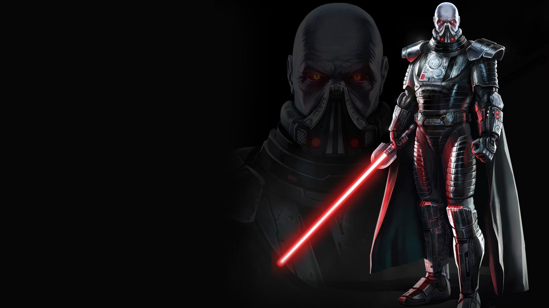 Star Wars, technology, aggression, 1080P, representation, night, people, full length, illuminated, studio shot, light - natural phenomenon, protective mask - workwear, HD Wallpaper