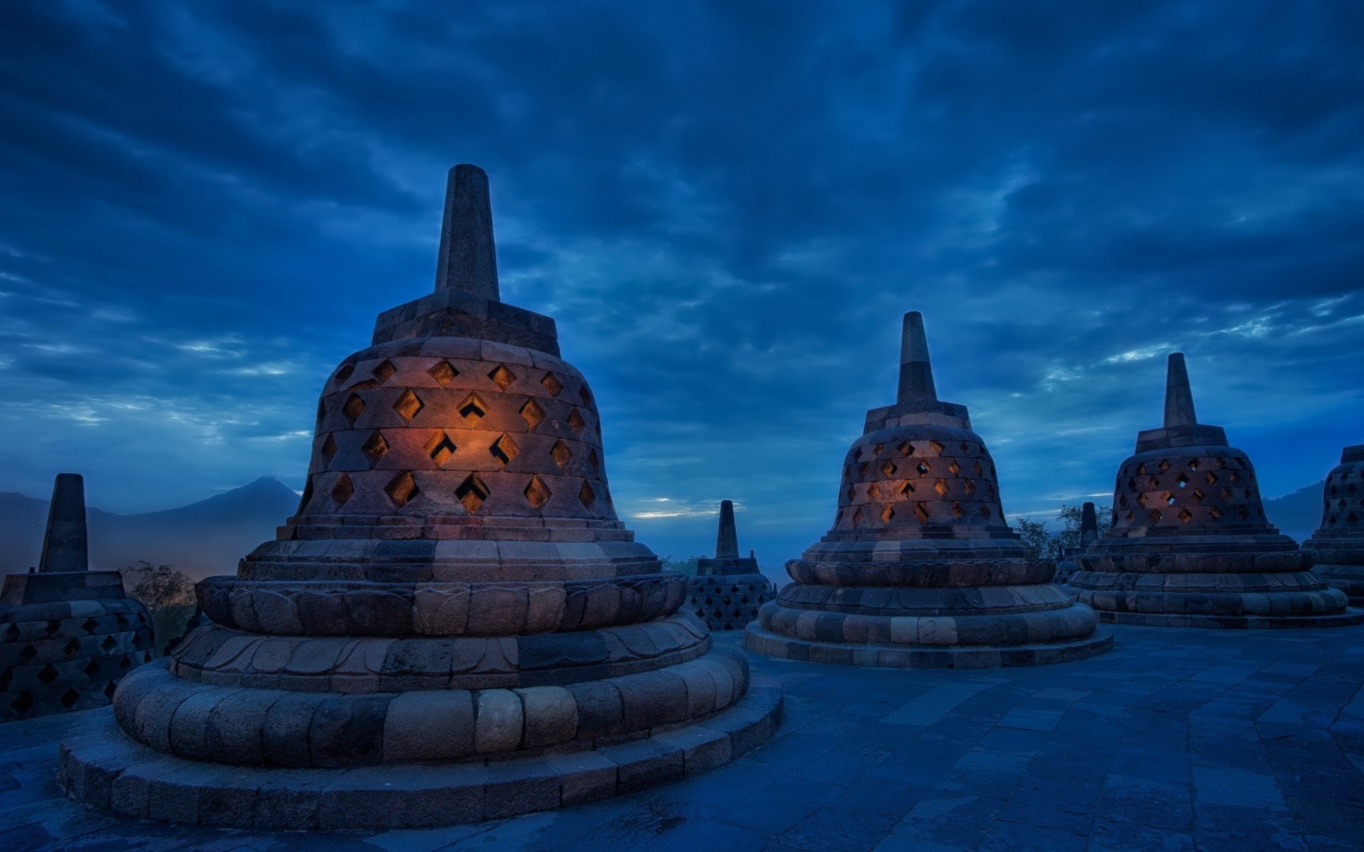 temple, Borobudur, 1080P, indonesia, HD Wallpaper