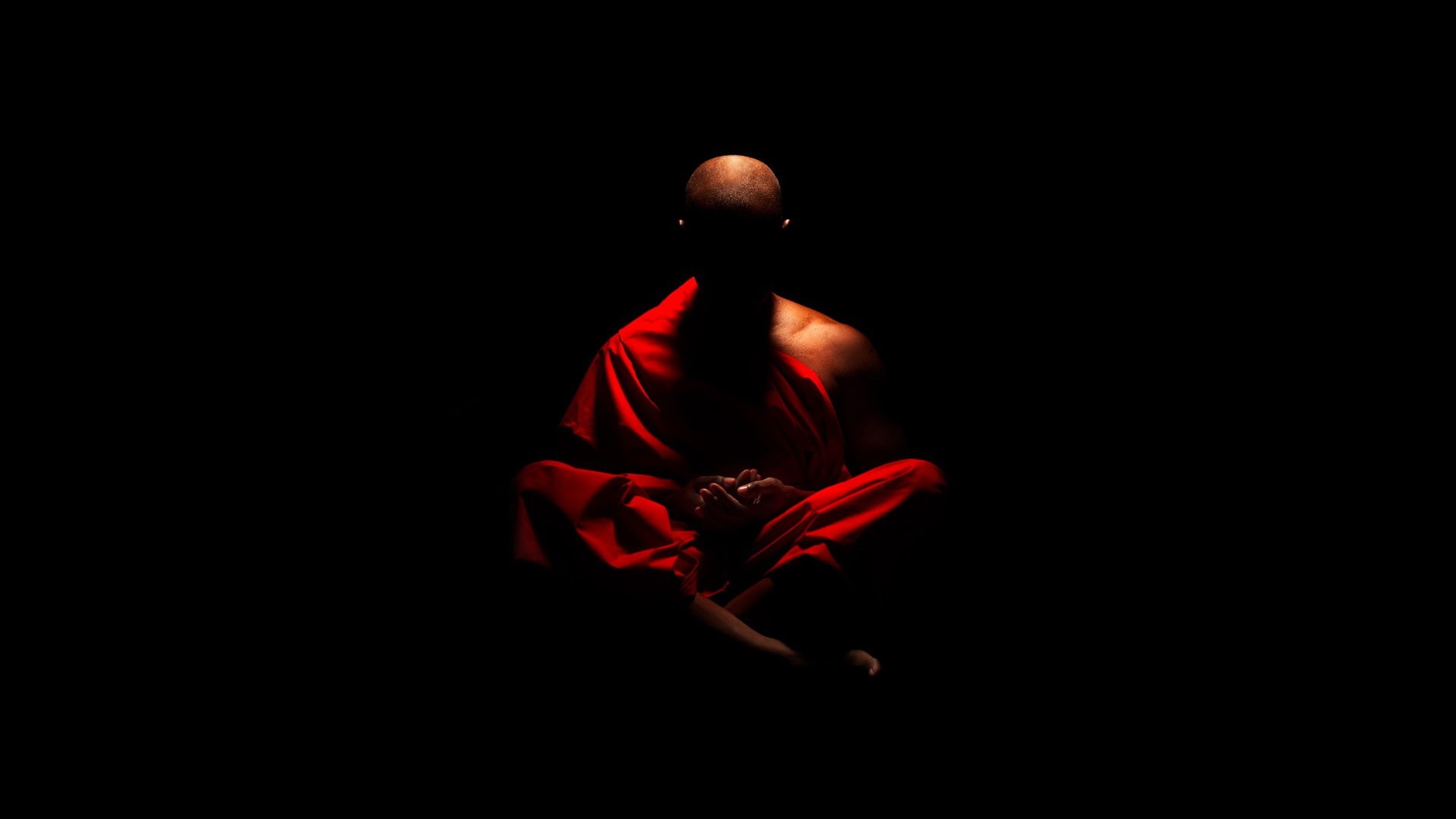 meditation, men, 1080P, monks, HD Wallpaper