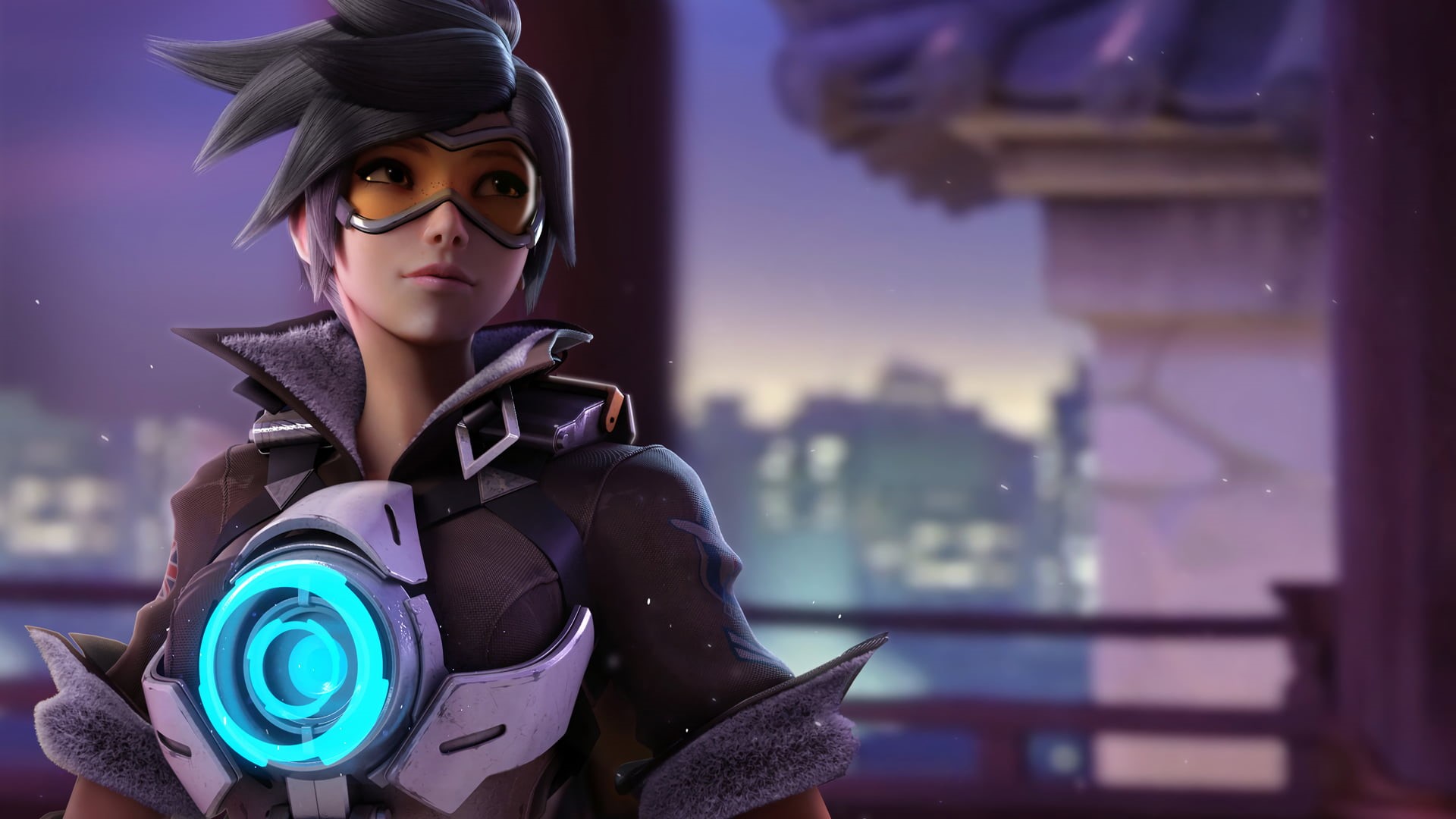 1080P, people, sunglasses, young Adult, adult, Overwatch, digital, fashion, illuminated, human Face, contemplation, camera - Photographic Equipment, HD Wallpaper