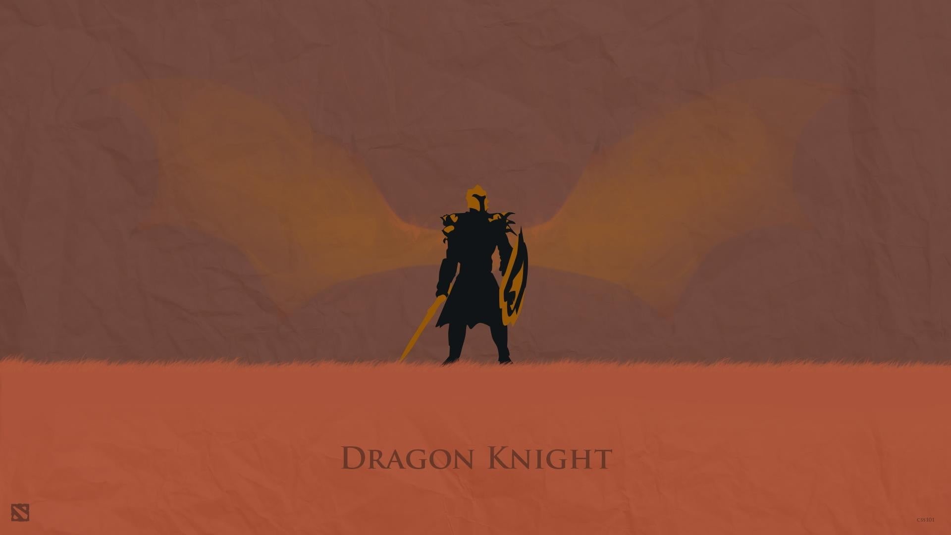 lifestyles, nature, land, orange color, landscape, Dota 2, text, knight, video games, men, leisure activity, standing, 1080P, one person, communication, HD Wallpaper