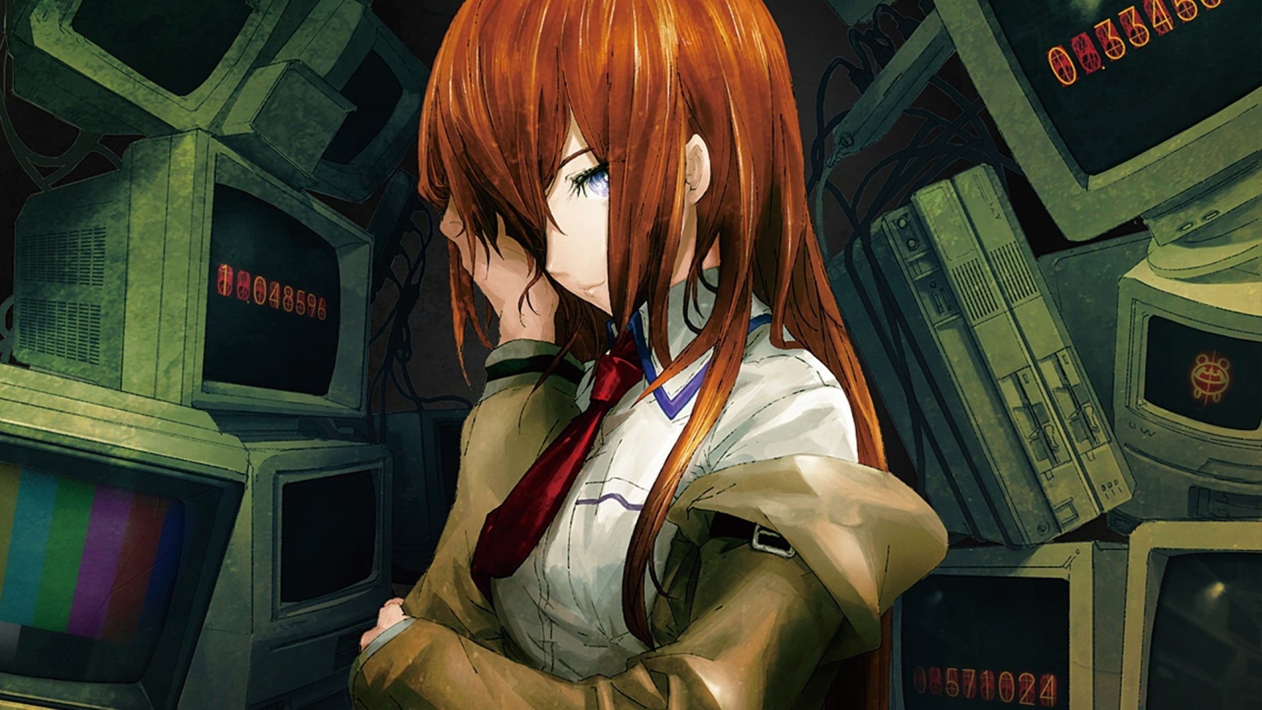 Steins;Gate, leisure activity, redhead, lifestyles, adult, 2K, indoors, waist up, hairstyle, arts culture and entertainment, beautiful woman, young women, HD Wallpaper