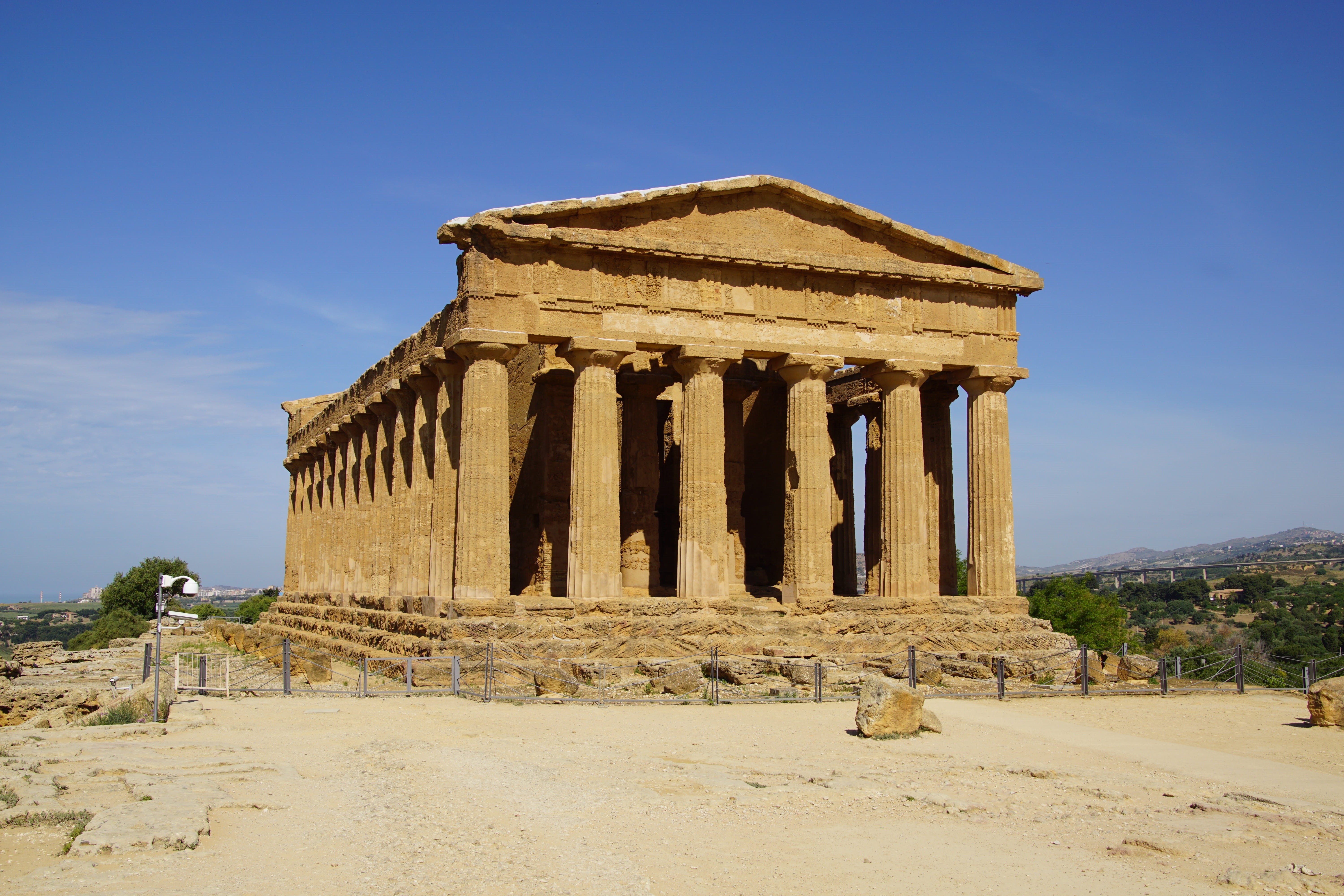 greek, architecture, travel, concordia temple, building exterior, no people, tourism, old, ancient, parthenon, built structure, italy, Temple, Agrigento, HD Wallpaper