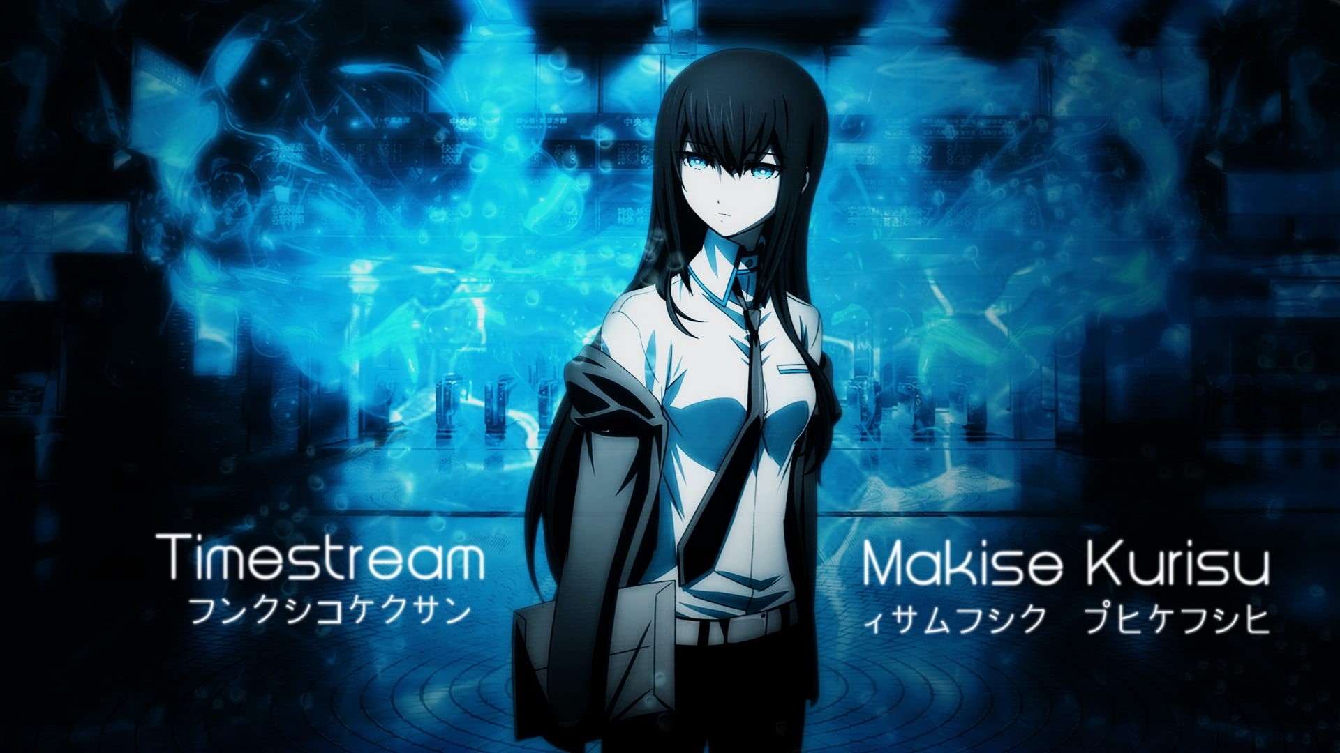women, makise, lifestyles, one person, young adult, fashion, three quarter length, clothing, science, anime, digital, indoors, anime girls, Makise Kurisu, HD Wallpaper