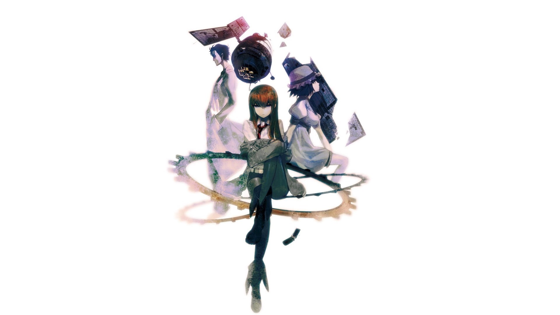copy space, dog, studio shot, Steins;Gate, still life, indoors, Shiina Mayuri, vertebrate, 1080P, Okabe Rintarou, pets, mammal, close-up, no people, domestic, HD Wallpaper