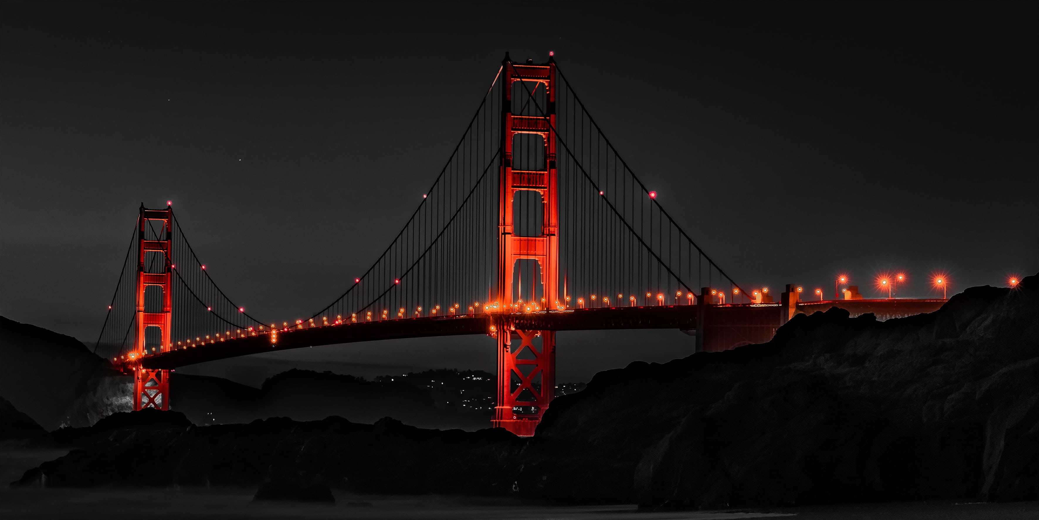 city, no people, motion, america, gate, bridge, transportation, built structure, bridge - man made structure, travel destinations, bay, united states, building exterior, HD Wallpaper