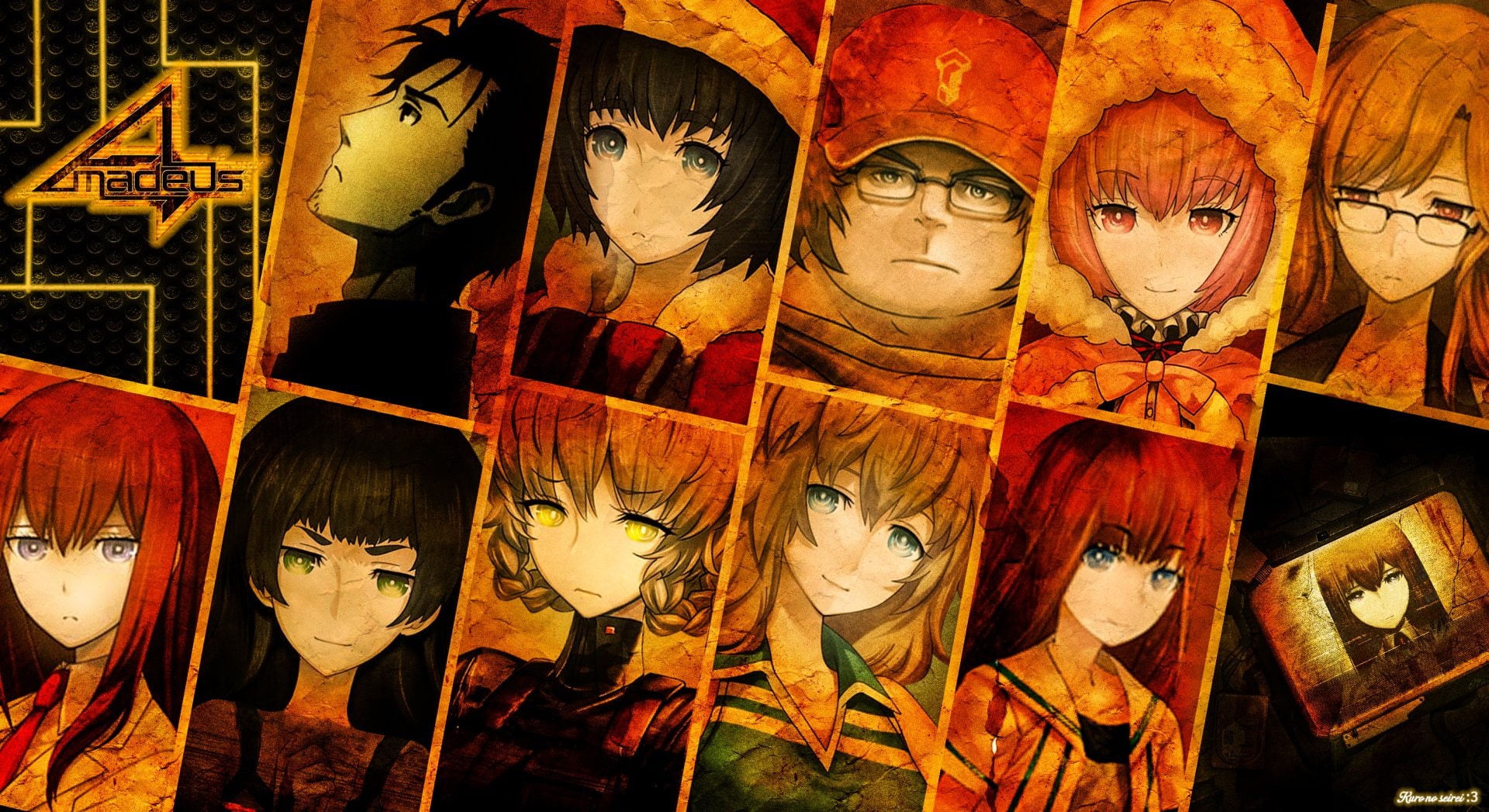 creativity, hanging, retail, Anime, no people, full frame, for sale, indoors, collection, craft, disguise, backgrounds, Steins;Gate, representation, female likeness, HD Wallpaper
