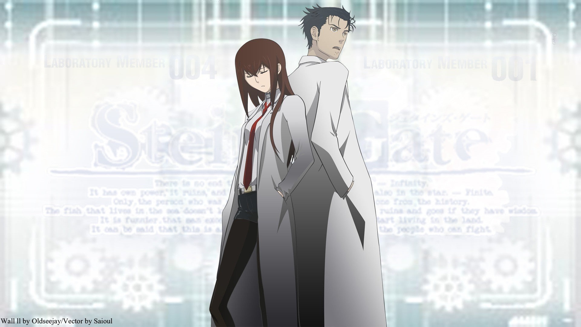 anime girls, Steins;Gate, Okabe Rintarou, 1080P, Makise Kurisu, anime, HD Wallpaper
