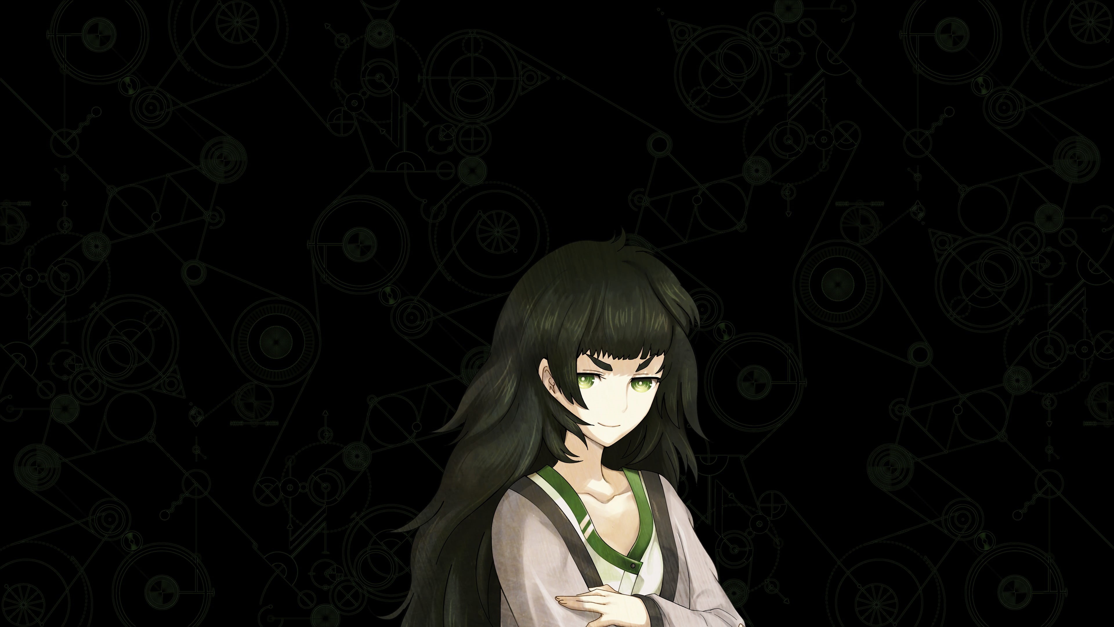 human representation, indoors, creativity, front view, art and craft, pattern, clothing, craft, female likeness, Hiyajo Maho, Steins;Gate 0, no people, HD Wallpaper
