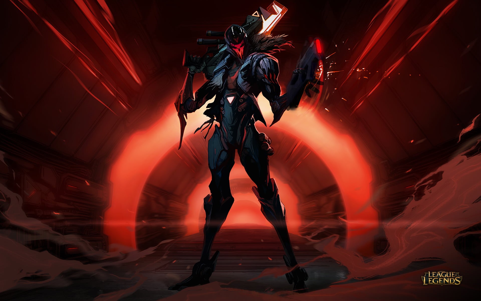 Jhin (League of Legends), full length, blurred motion, digital composite, Summoners Rift, adult, people, two people, motion, indoors, military, headwear, HD Wallpaper