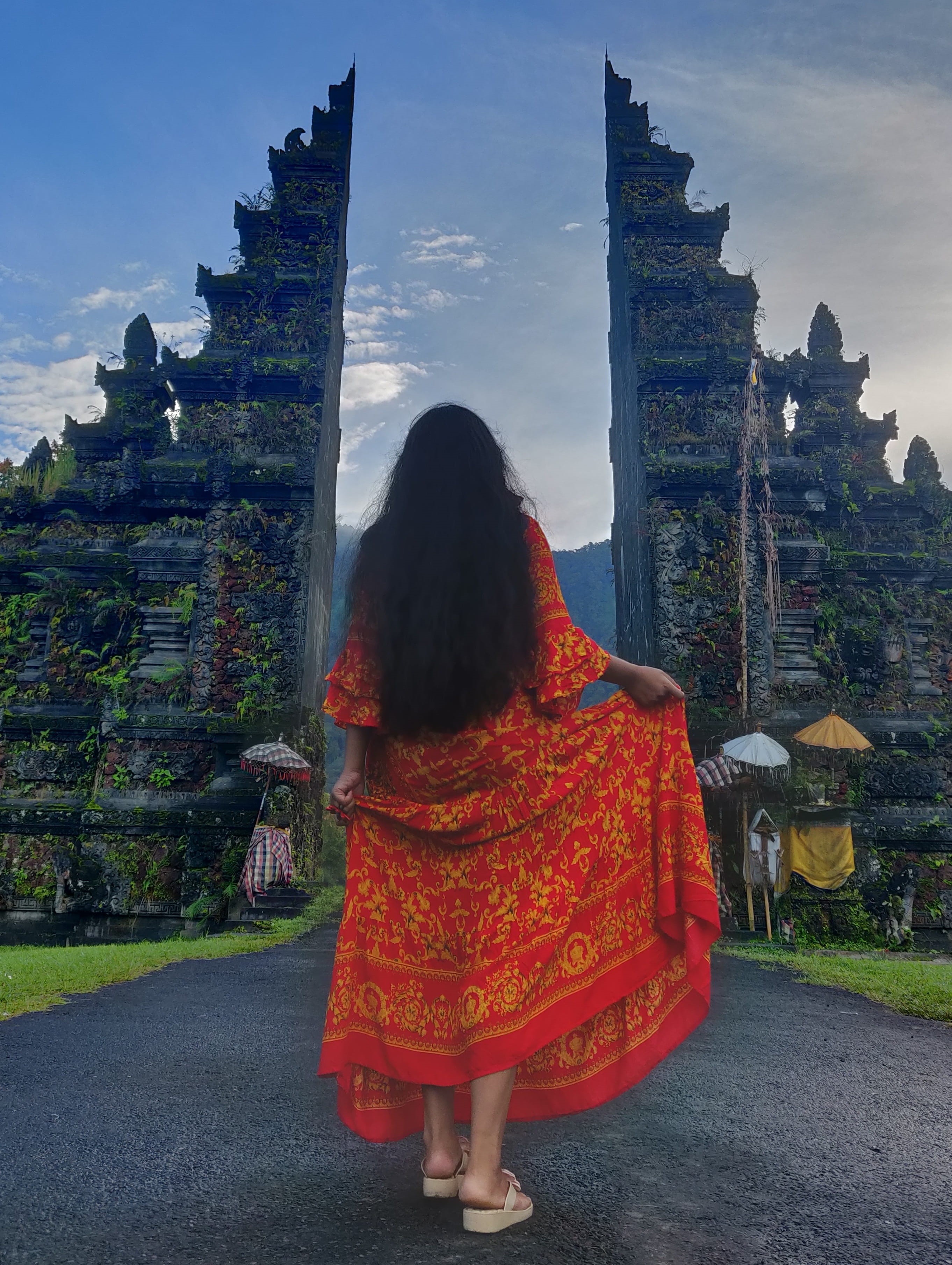 instagram, building exterior, spirituality, history, indonesia, one person, lifestyles, tourism, women, travel, real people, hairstyle, sky, adult, north bali, Phone HD Wallpaper