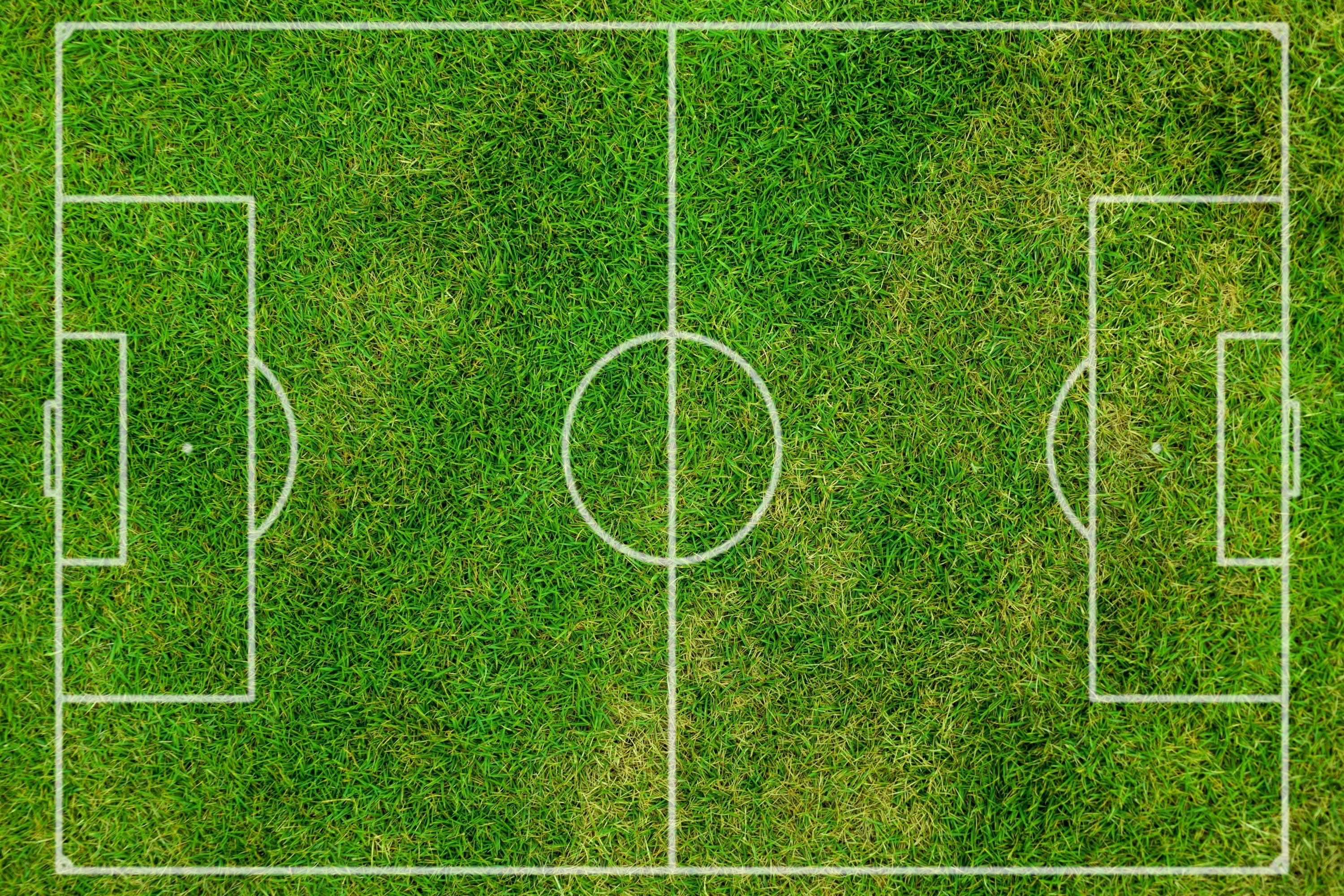 soccer field, no people, soccer, green grass, team sport, rush, backgrounds, aerial, field, absence, playing field, photography, green color, american football, HD Wallpaper