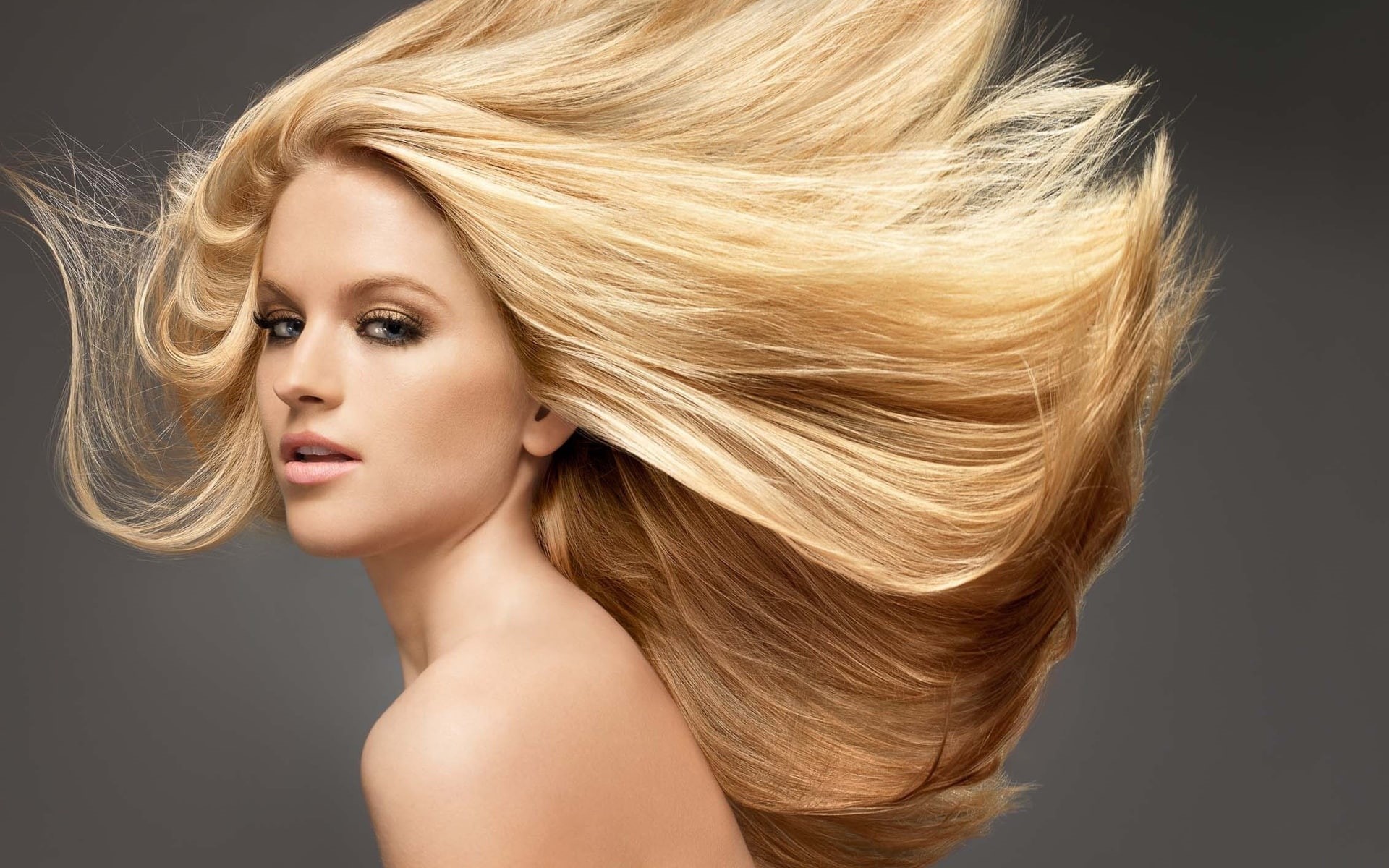 1080P, Hair, Flying, s, Blonde, Girl, brown, women, HD Wallpaper