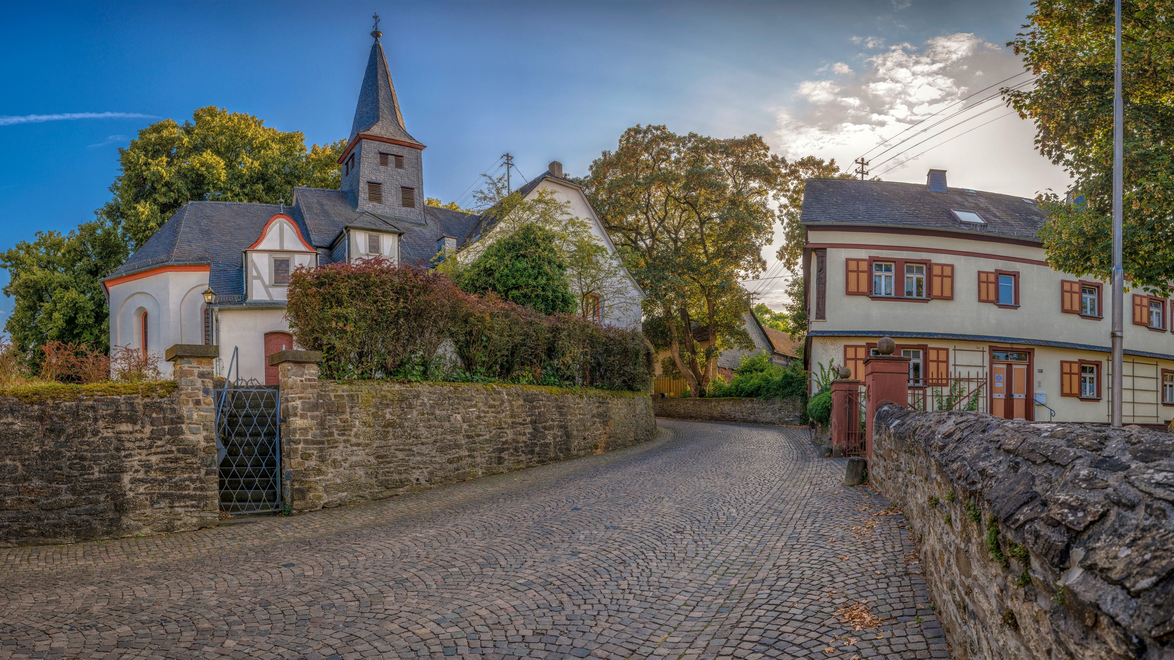spirituality, nature, outdoors, no people, church, the way forward, wall, architecture, building, built structure, germany, 4K, building exterior, day, HD Wallpaper