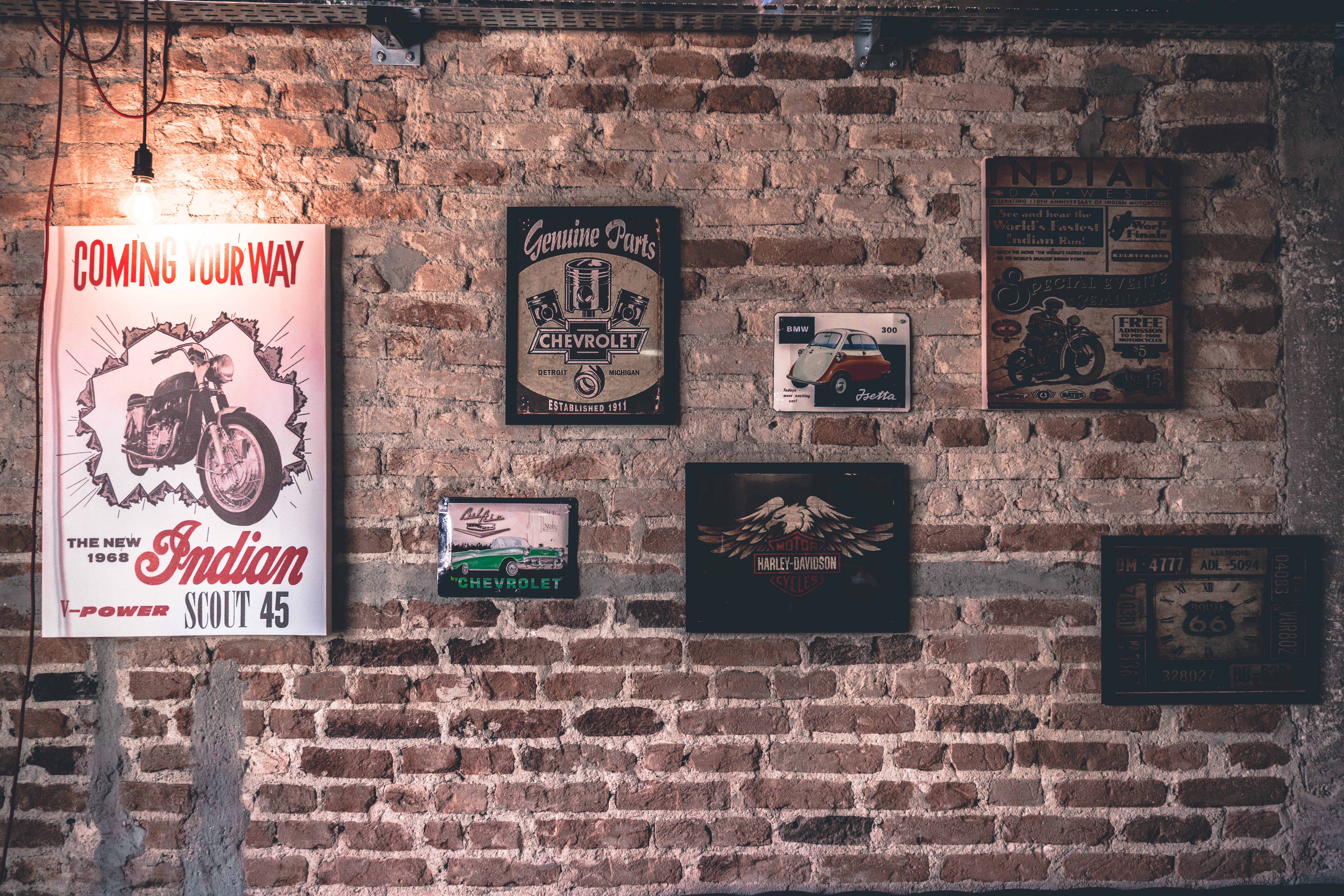 vintage, concrete, day, design, built structure, poster, creativity, indoors, brick wall, light, 5K, art and craft, travel, text, surface, wall, architecture, HD Wallpaper