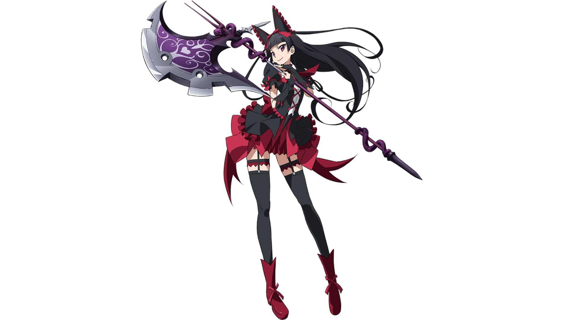 1080P, Gate: Jieitai Kanochi nite Kaku Tatakaeri, anime girls, thigh-highs, Rory Mercury, HD Wallpaper