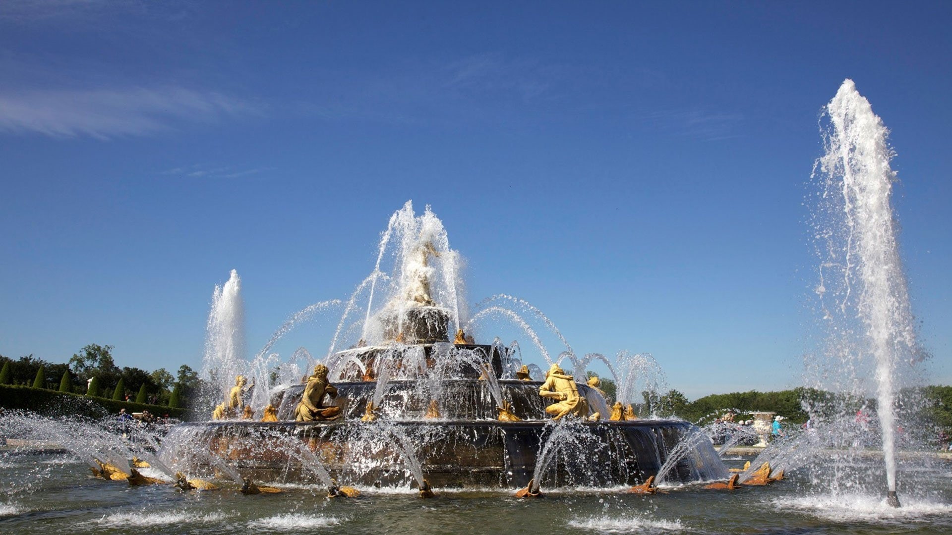building, france, fountain, chateau, 1080P, french, palace, versailles, HD Wallpaper