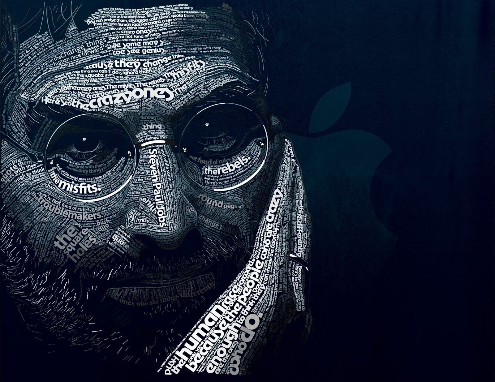 horror, indoors, mystery, typography, blue, steve, portrait, Steve Jobs, headshot, close-up, body part, 720P, jobs, celebration, men, looking at camera, HD Wallpaper