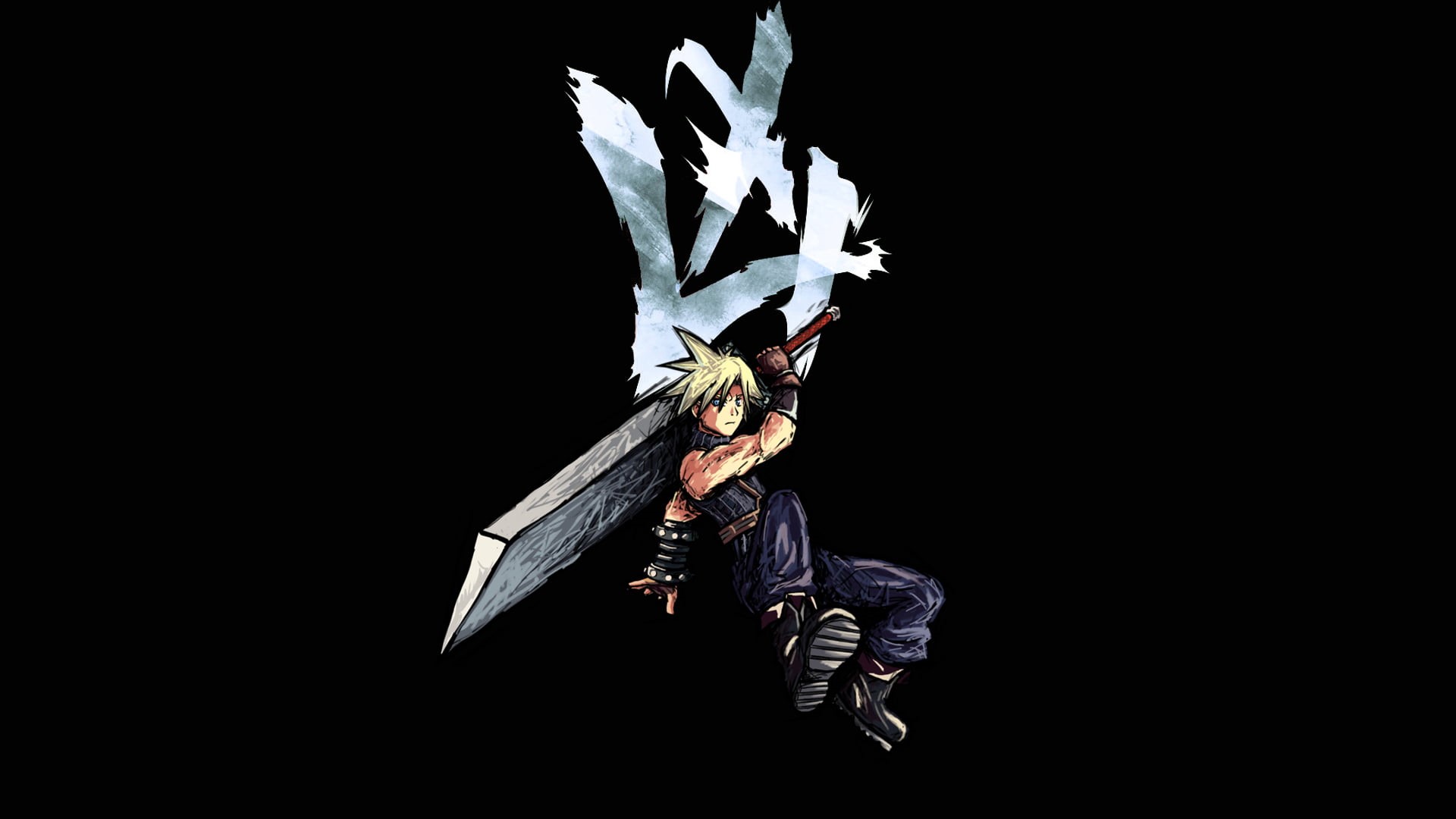 Cloud Strife, 1080P, buster sword, Final Fantasy VII, Final Fantasy, HD Wallpaper