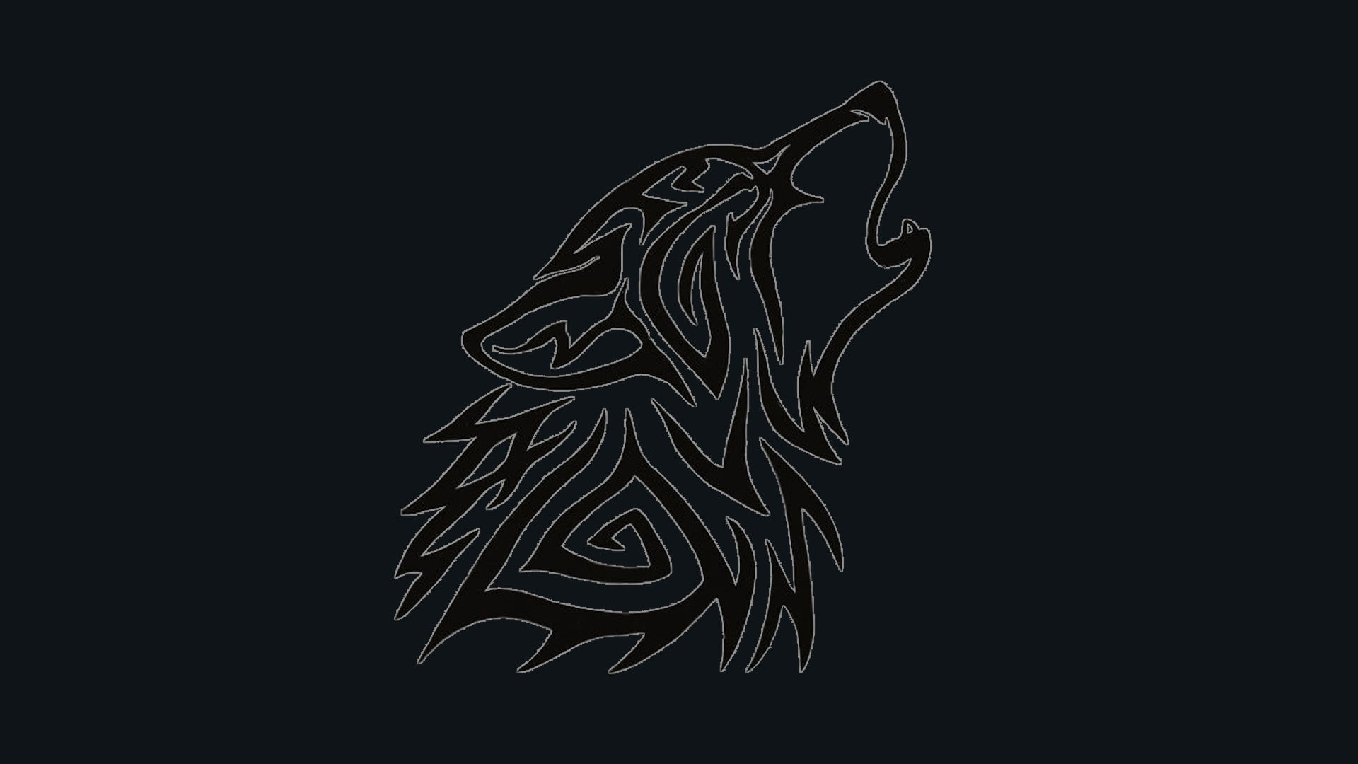 animal themes, animal representation, black color, 1080P, no people, studio shot, nature, black background, illustration, close-up, still life, design, HD Wallpaper