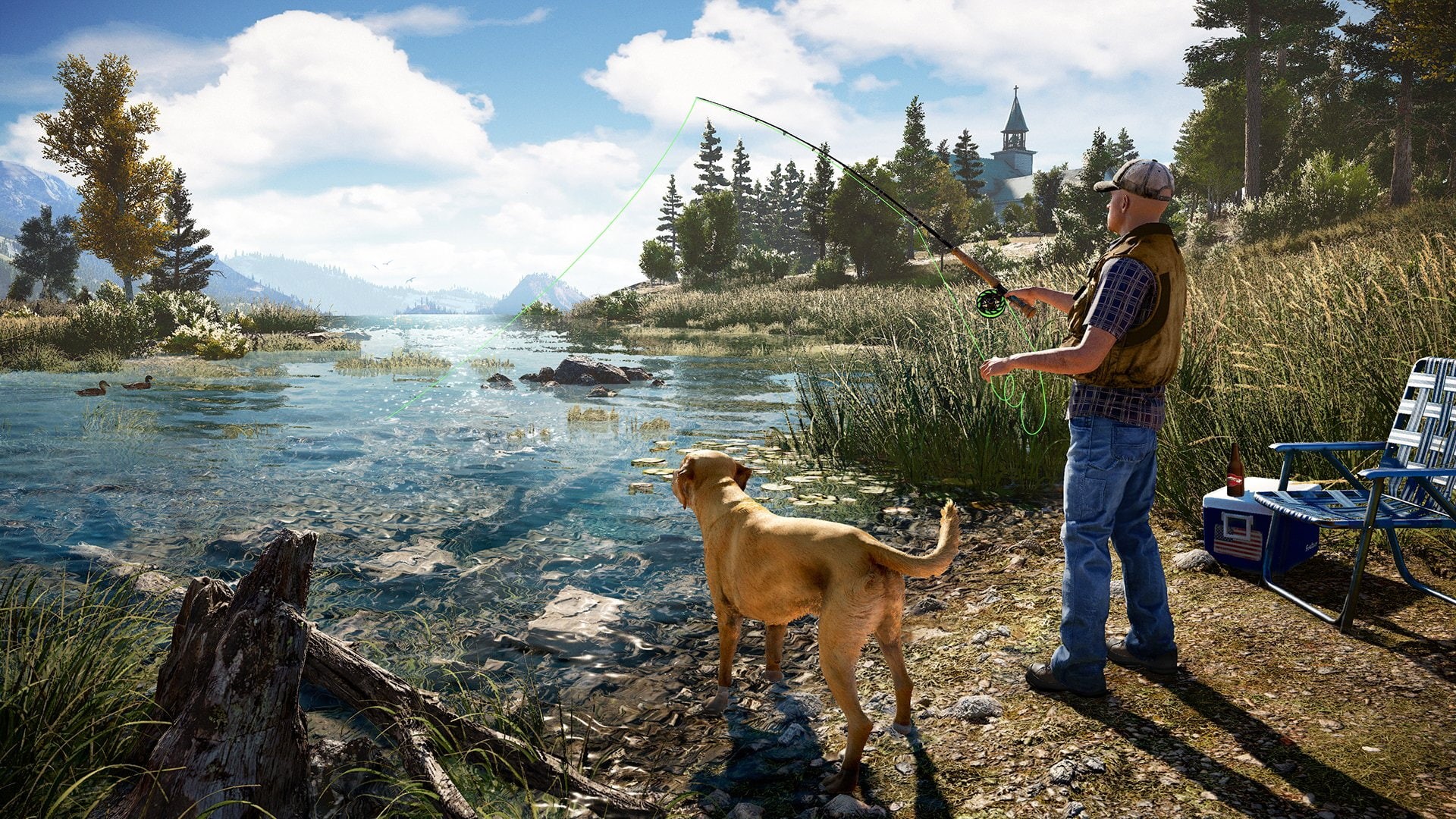 Fisherman, Far Cry, Far Cry 5, 1080P, Dog, HD Wallpaper