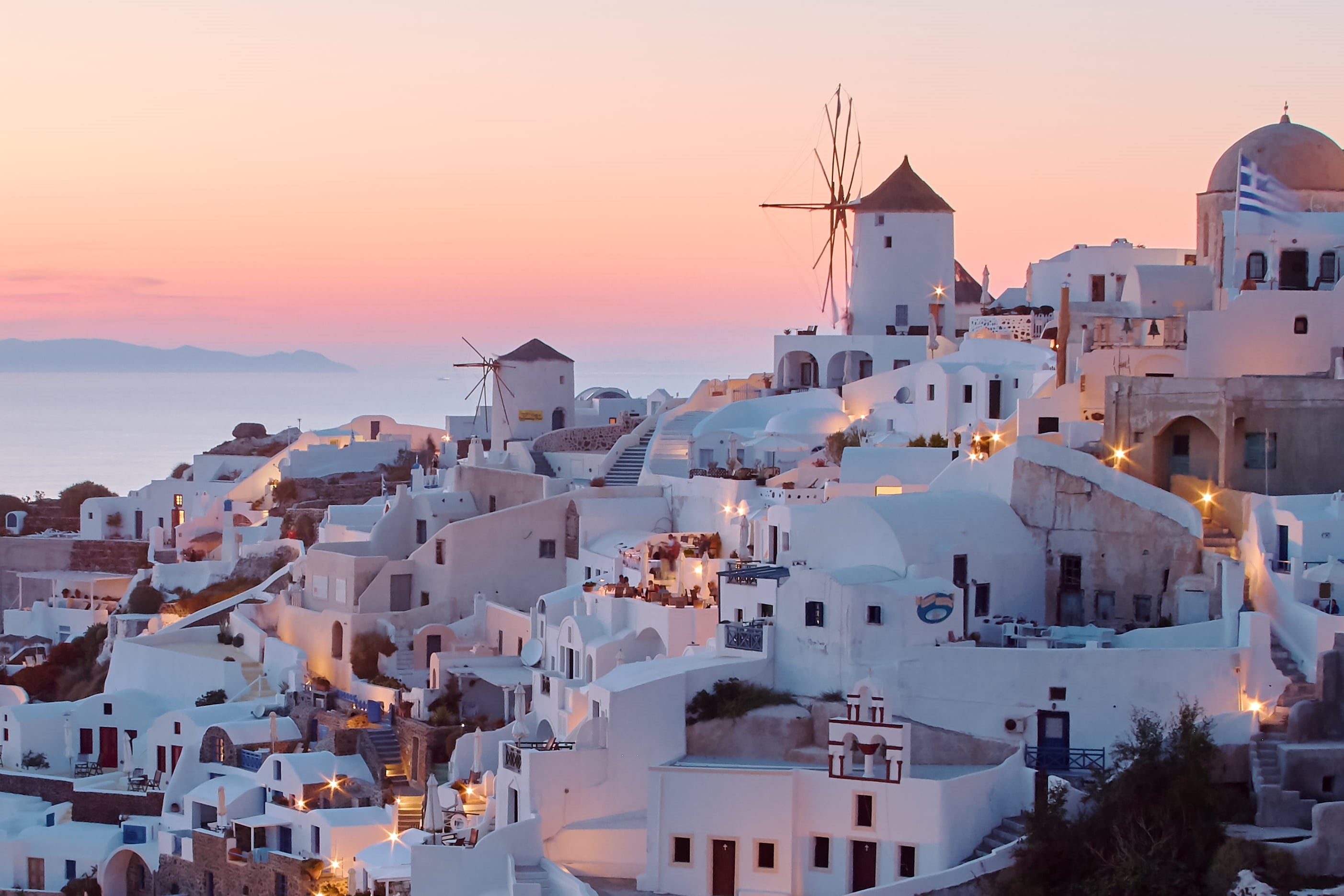 concrete, caldera, church, travel, firรก, Greece, oia, famous Place, town, greek Islands, mediterranean Countries, mediterranean Sea, Santorini, europe, HD Wallpaper