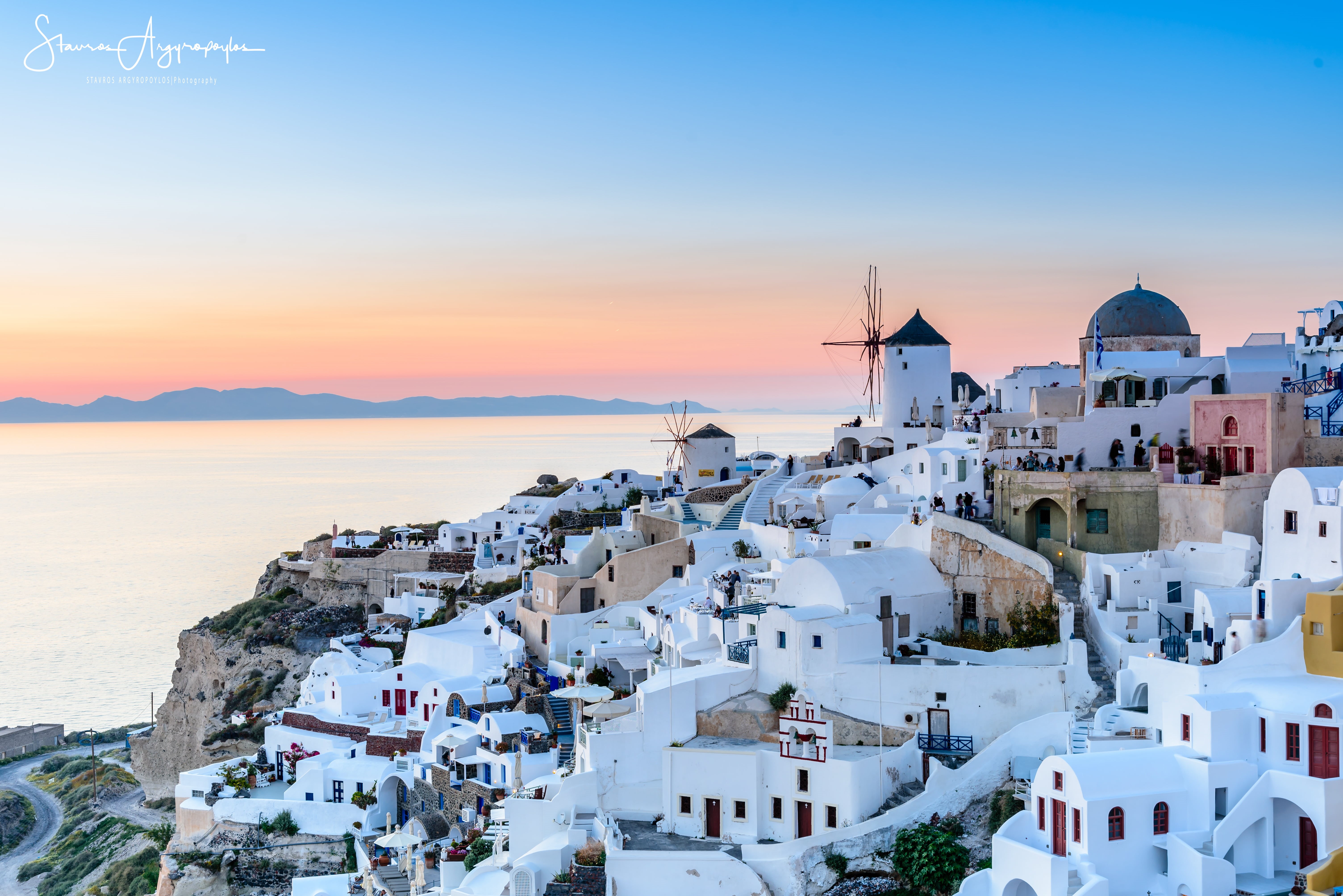 seascape, travel, Architecture, cyclades, oia, mediterranean Sea, blue, white house, hour, f4, Οια, traditional  buildings, cyclades Islands, church, caldera, HD Wallpaper