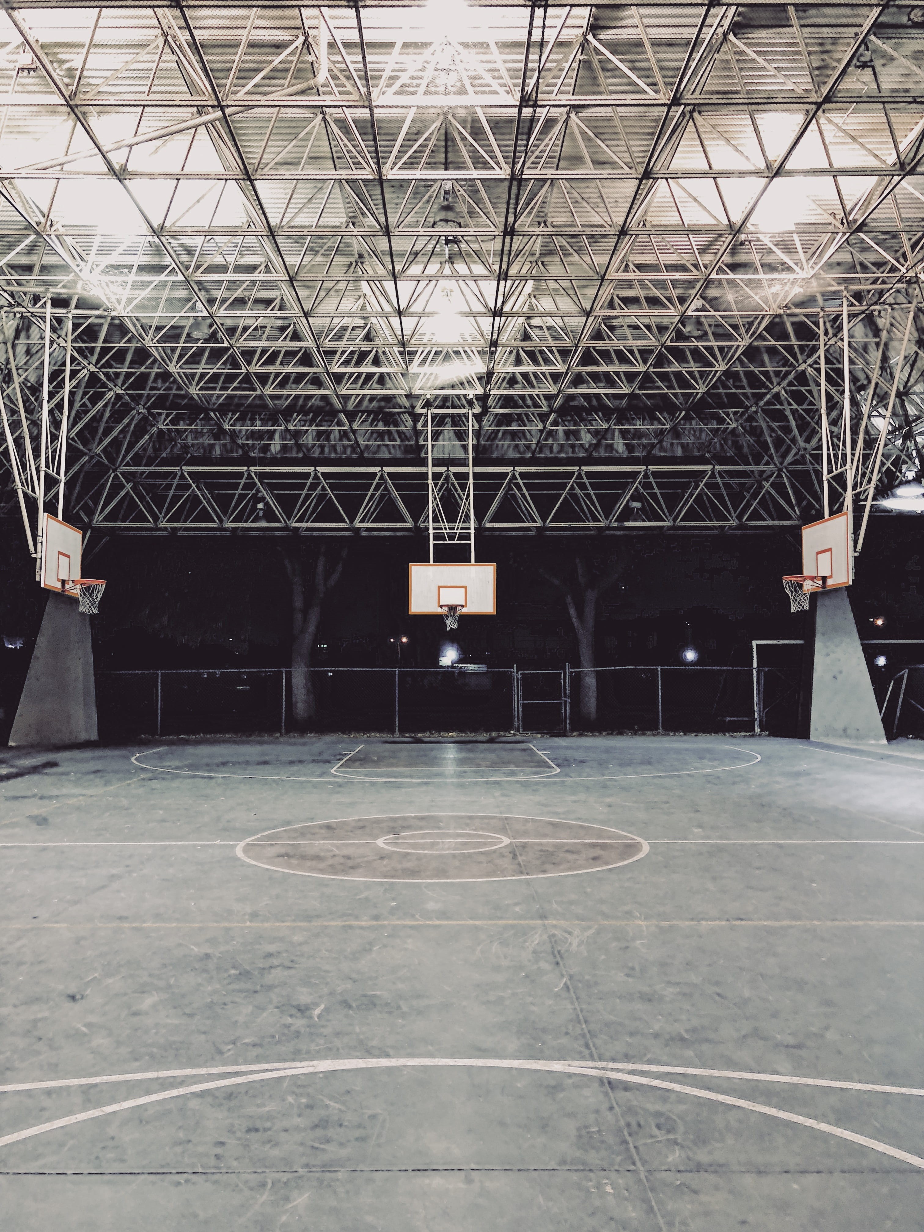 sport, roof beam, mambamentality, hoop, architecture, ceiling, california, metal, roof, ballneversleeps, basketball, united states, balldontlie, absence, Phone HD Wallpaper