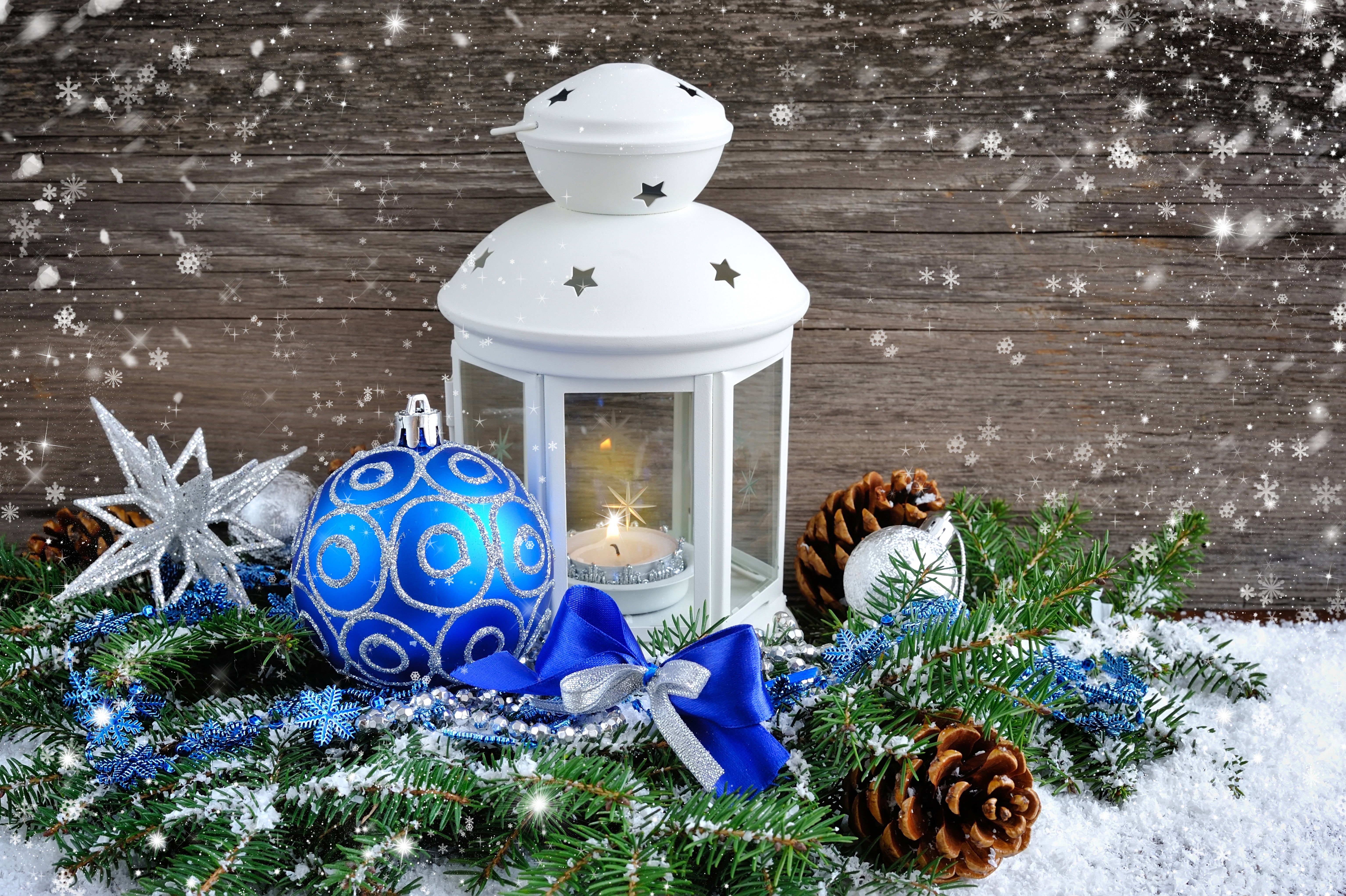 rustic, shiny, New Year, fir Tree, christmas Decoration, backgrounds, season, Merry, art and craft, holiday, decorating, lantern, sphere, december, representation, HD Wallpaper