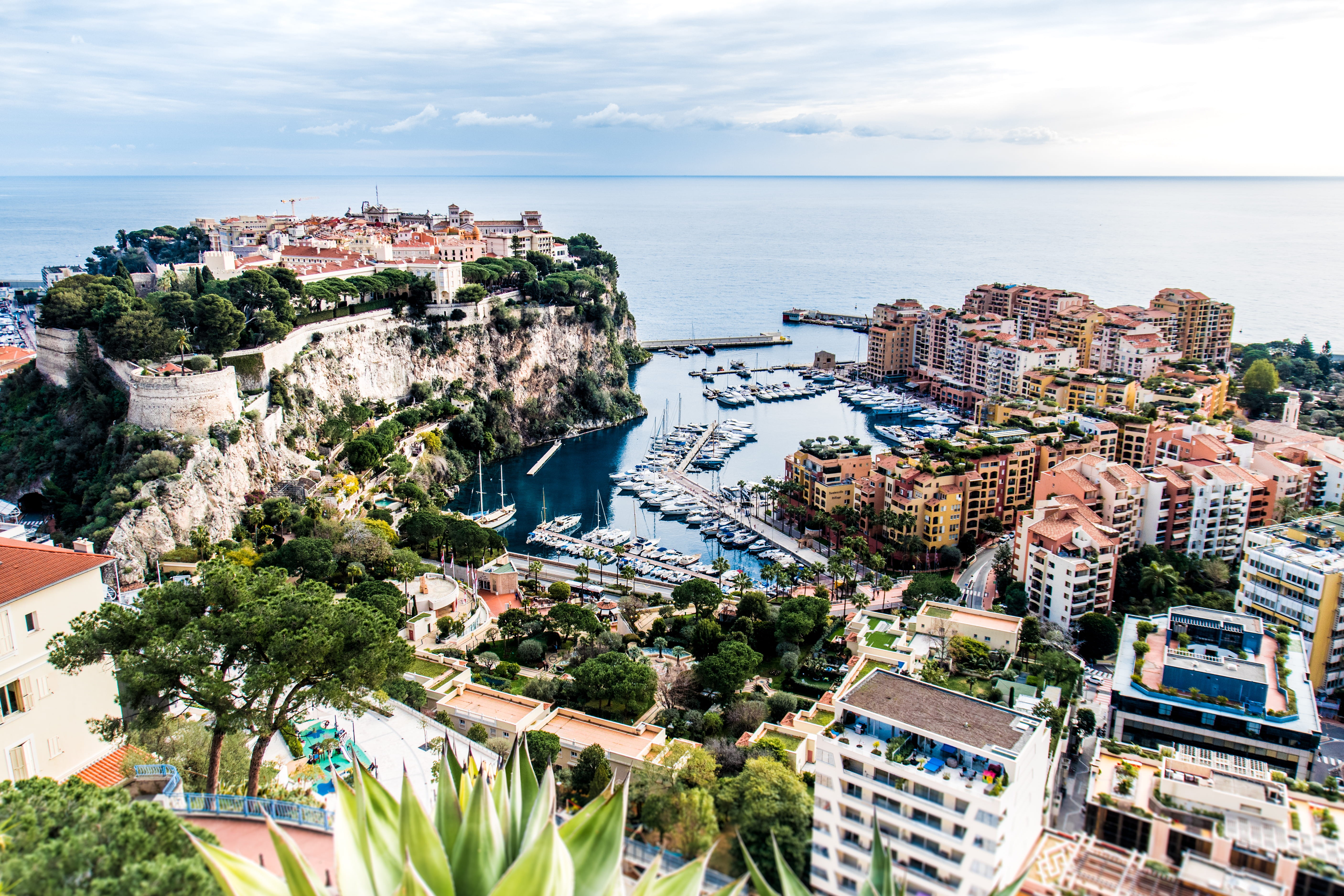 travel destinations, monaco, built structure, tower, nature, view, horizon over water, building exterior, castle, sea, marina, coast, cityscape, building, HD Wallpaper