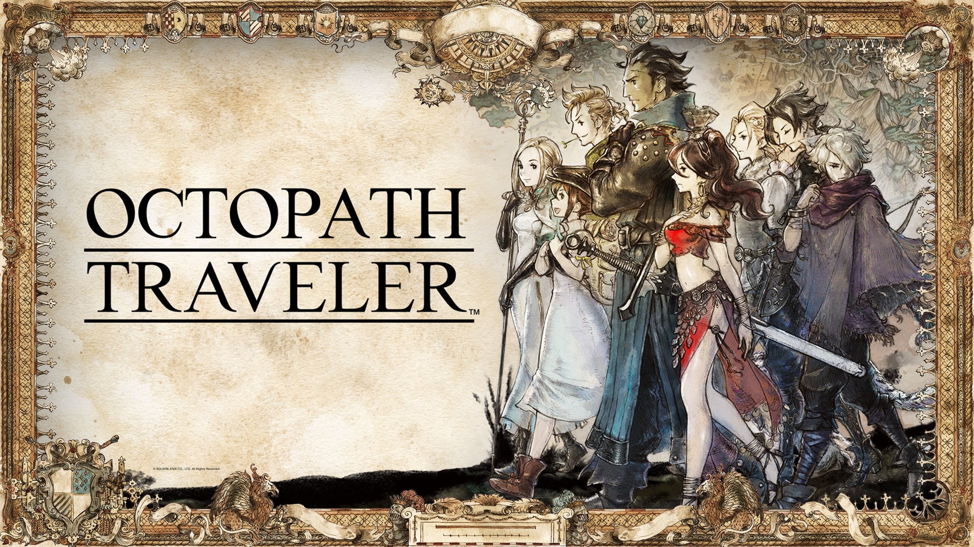Octopath Traveler, bow, staff, Video Game Art, video games, sword, 1080P, HD Wallpaper