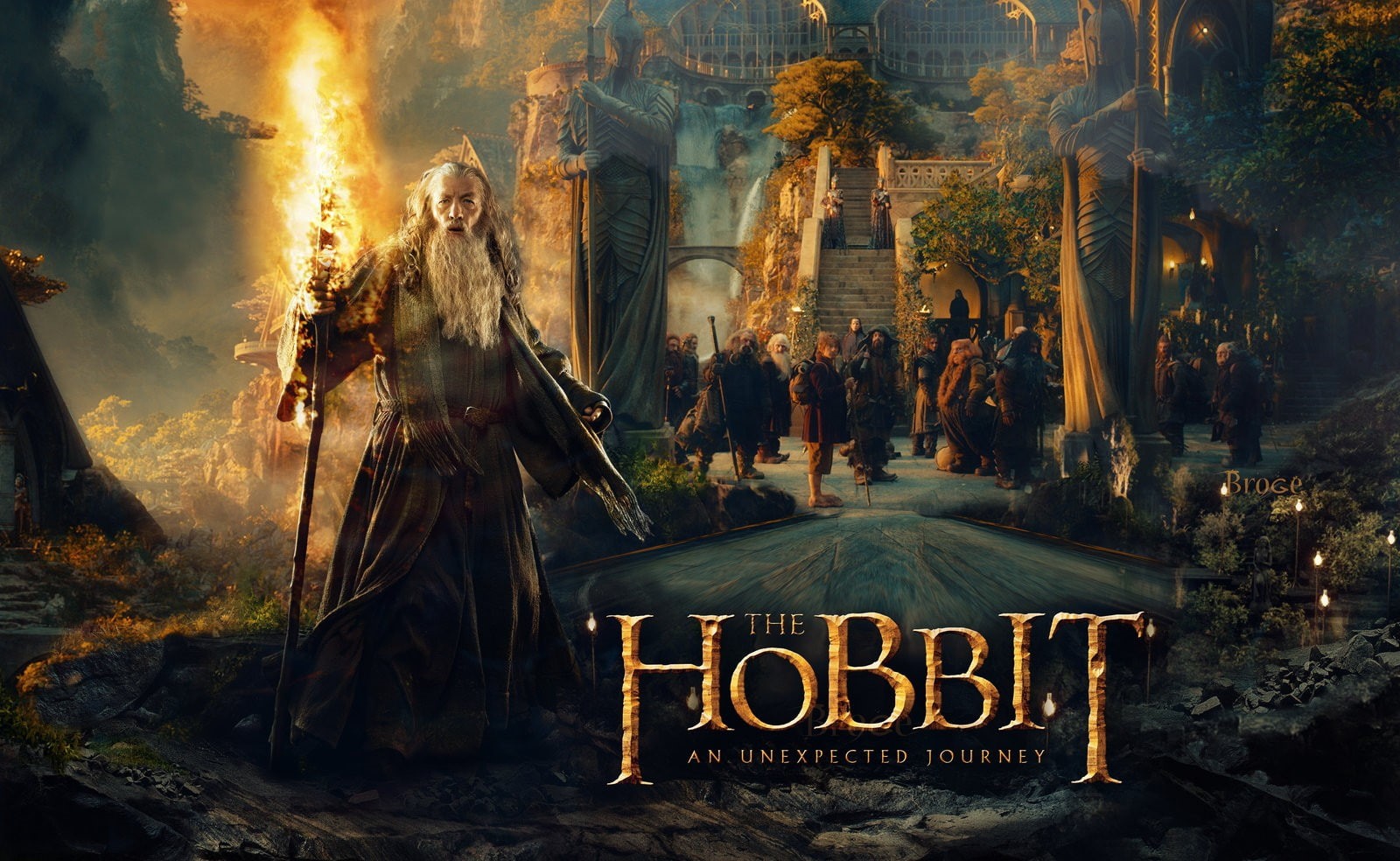 The Hobbit, Bilbo Baggins, Dwarfs, The Hobbit: An Unexpected Journey, Rivendell, movies, gandalf, Ian McKellen, 720P, HD Wallpaper